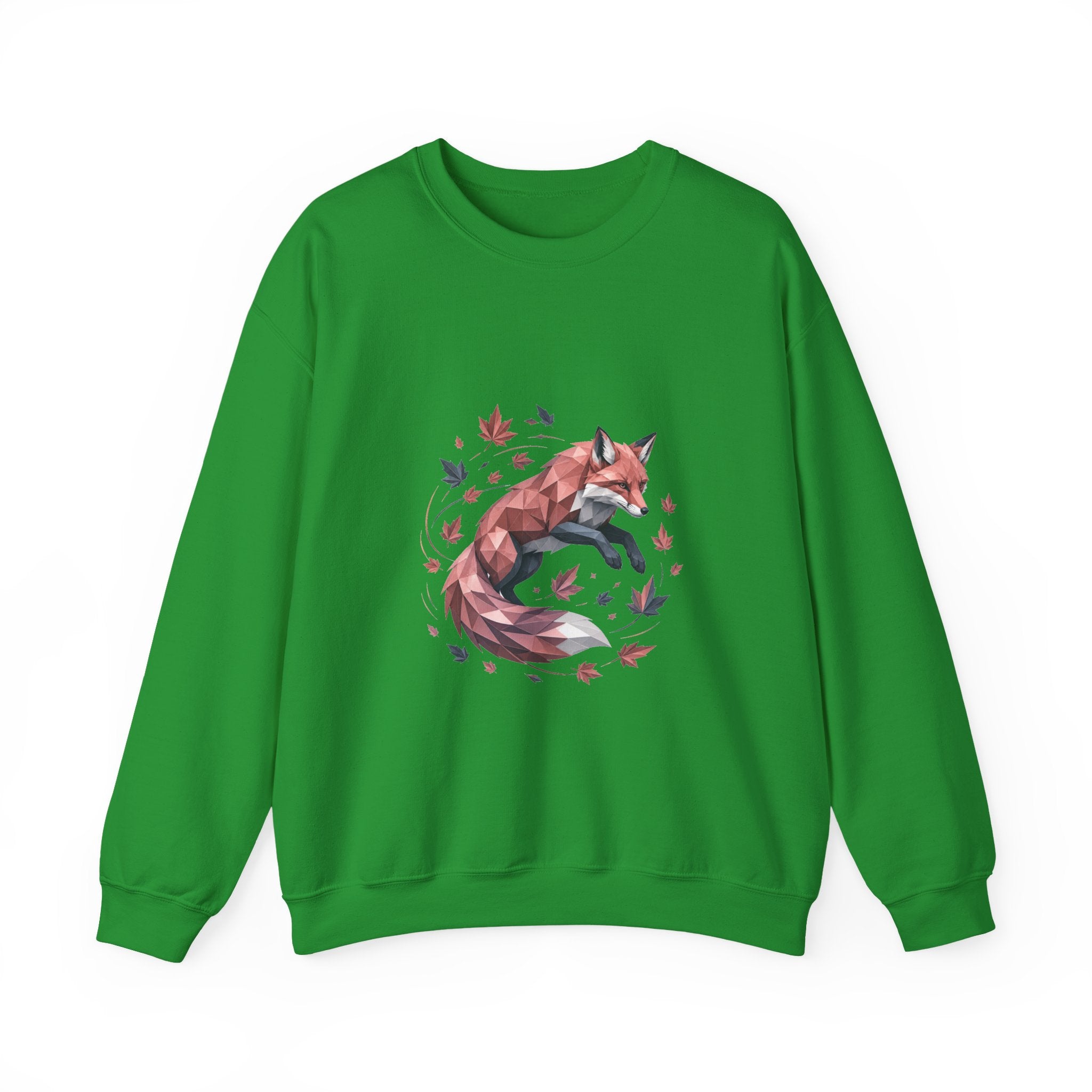 Matching Couple Sweatshirt - Fox & Rabbit Matching Couple Crewneck Sweatshirt Geometric Art His Hers Couple Gift - Design A