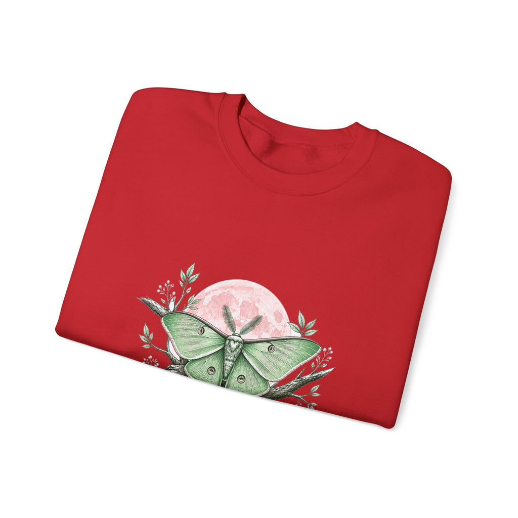 Matching Couple Sweatshirt - Butterfly & Moth Matching Couple Crewneck Sweatshirt Hand-Drawn Art His Hers Best Friend Gift - Design B