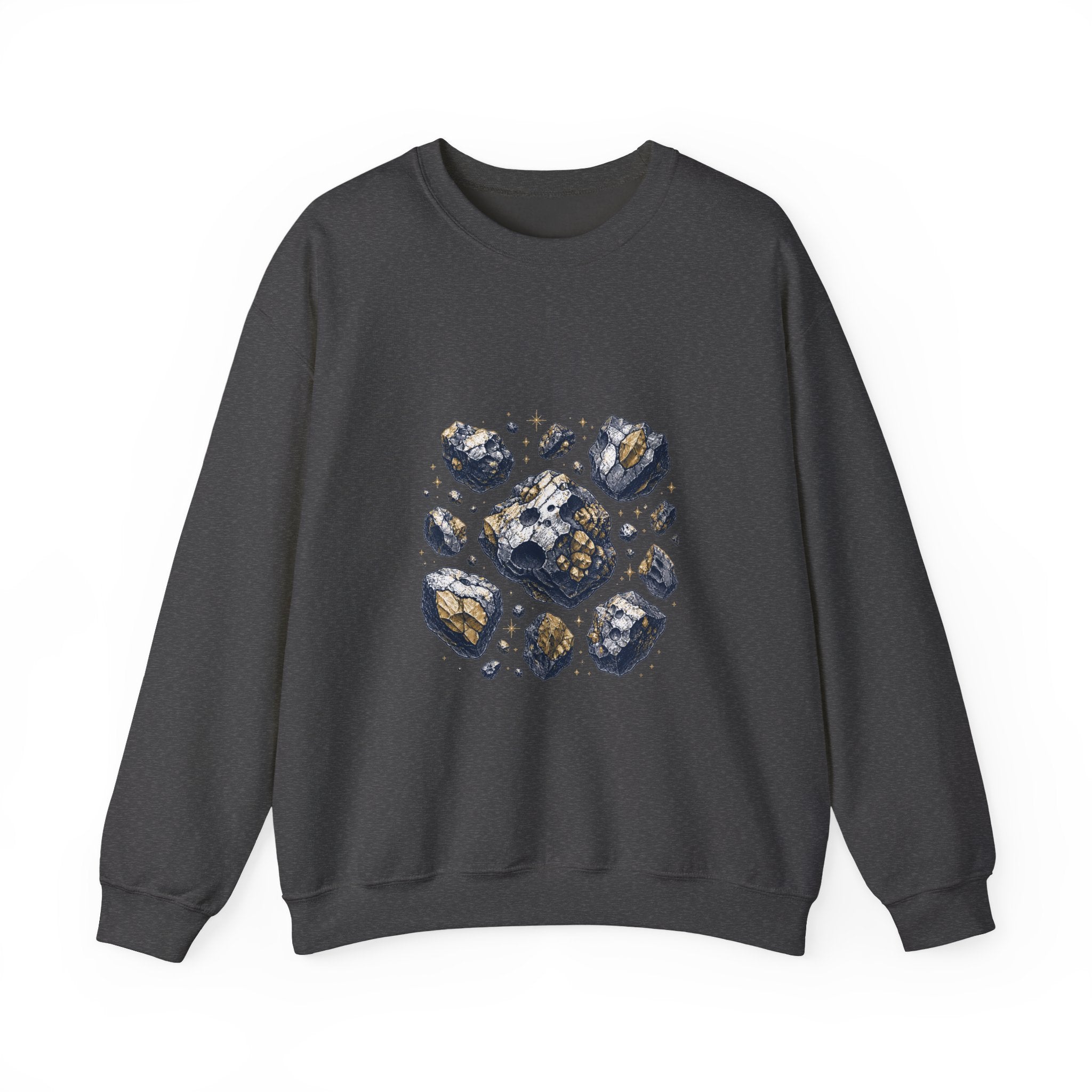 Matching Couple Sweatshirt - Comet & Asteroid Matching Couple Comfort Colors Crew Hand-Drawn Art His Hers Anniversary Gift - Design B