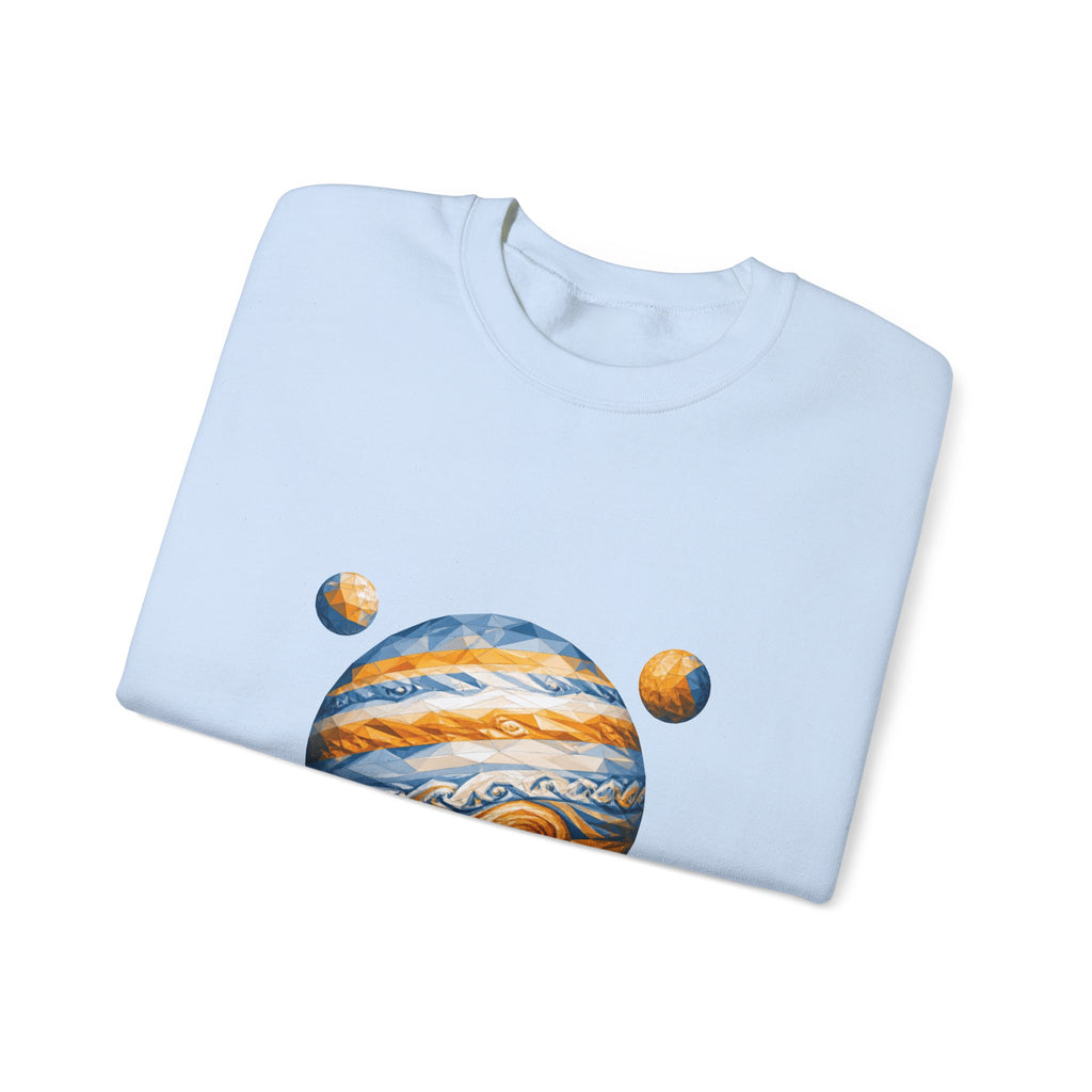 Matching Couple Sweatshirt - Saturn & Jupiter Matching Couple Comfort Colors Crew Geometric Art His Hers Love Gift - Design B