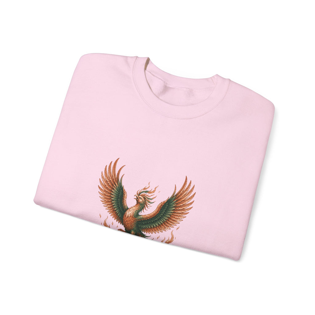 Matching Couple Sweatshirt - Dragon & Phoenix Matching Couple Comfort Colors Crew Hand-Drawn Art His Hers Anniversary Gift - Design B