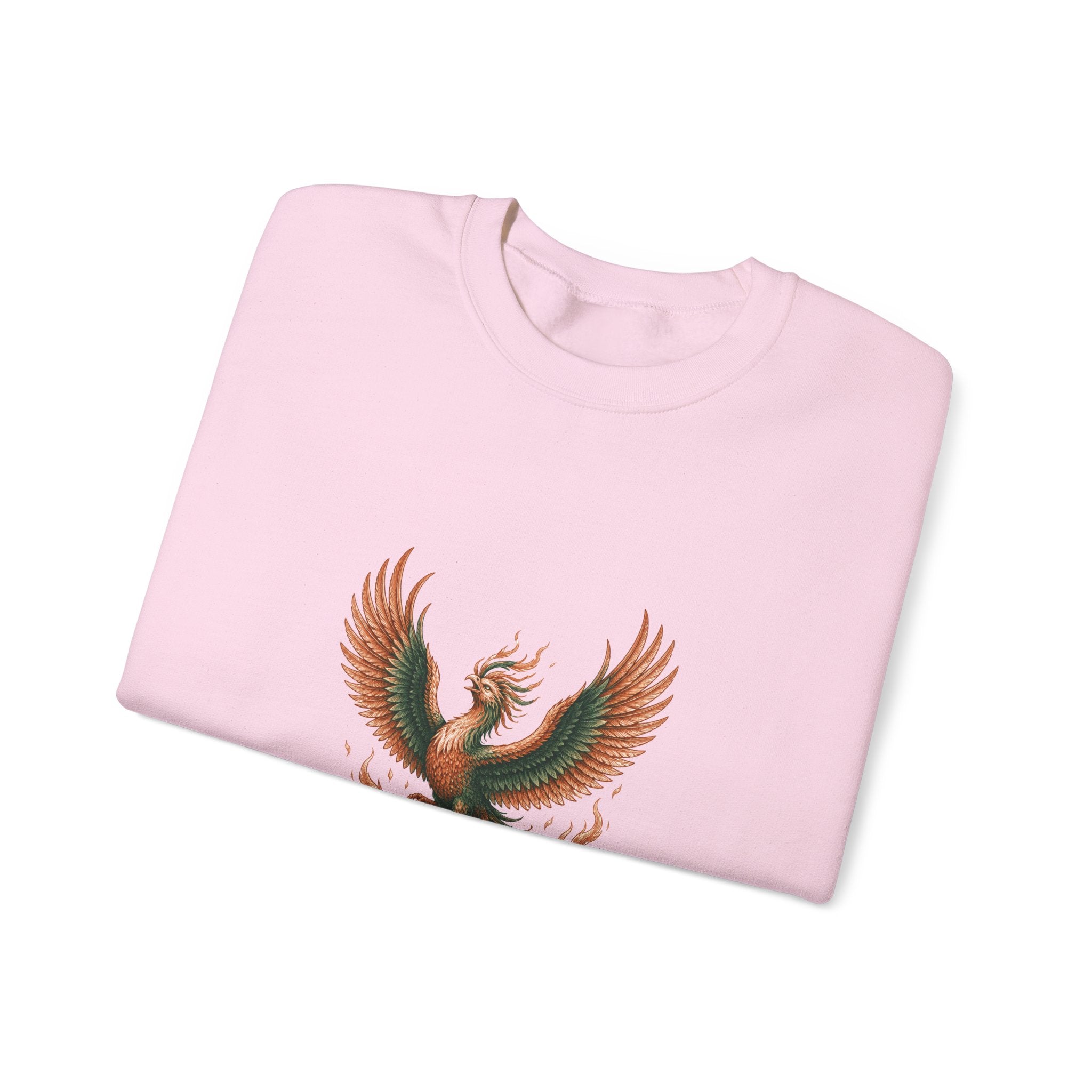 Matching Couple Sweatshirt - Dragon & Phoenix Matching Couple Comfort Colors Crew Hand-Drawn Art His Hers Anniversary Gift - Design B