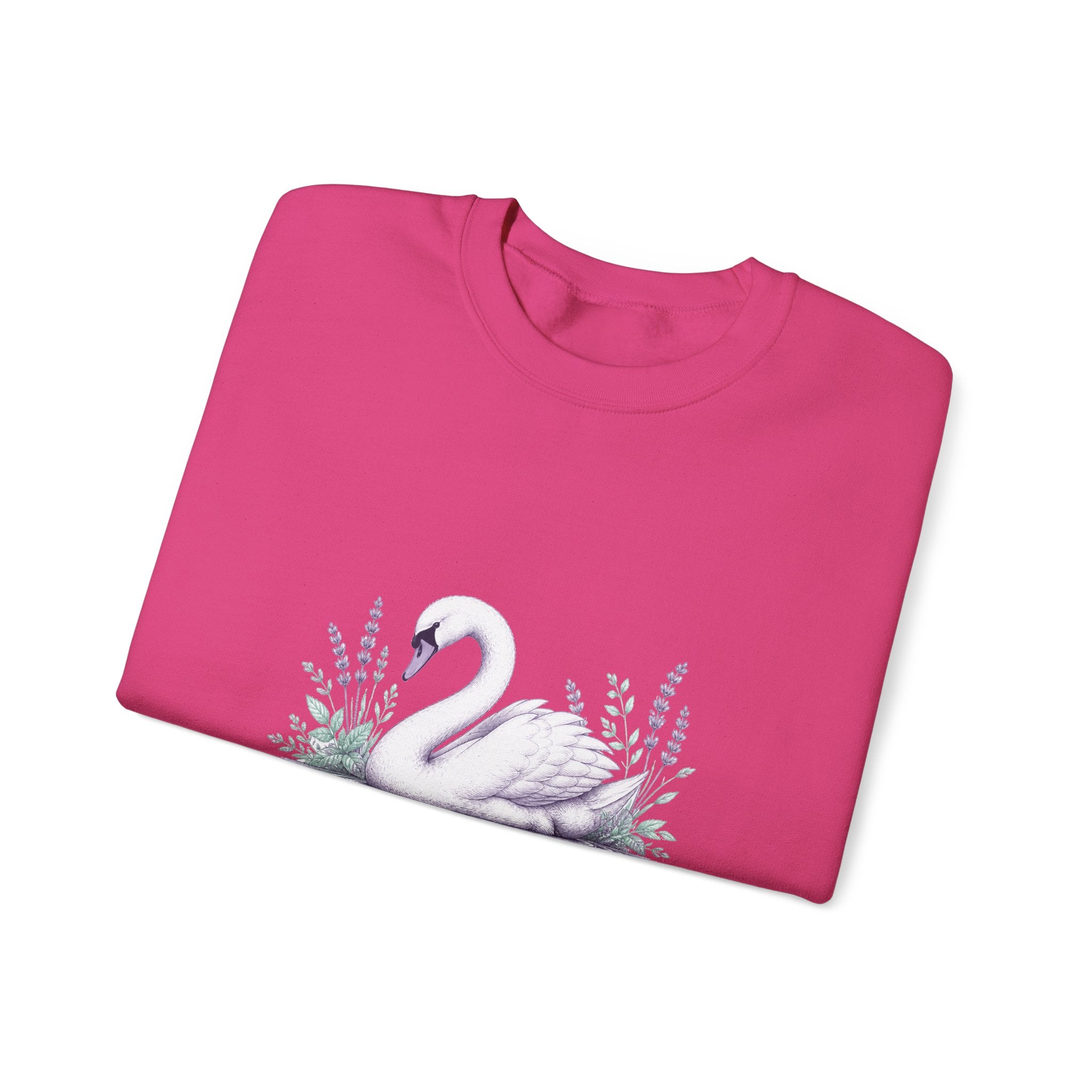 Matching Couple Sweatshirt - Raven & Swan Matching Couple Comfort Colors Crew Hand-Drawn Art His Hers Anniversary Gift - Design B