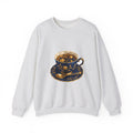 Matching Couple Sweatshirt - Coffee & Tea Matching Couple Comfort Colors Crew Geometric Art His Hers Love Gift - Design B