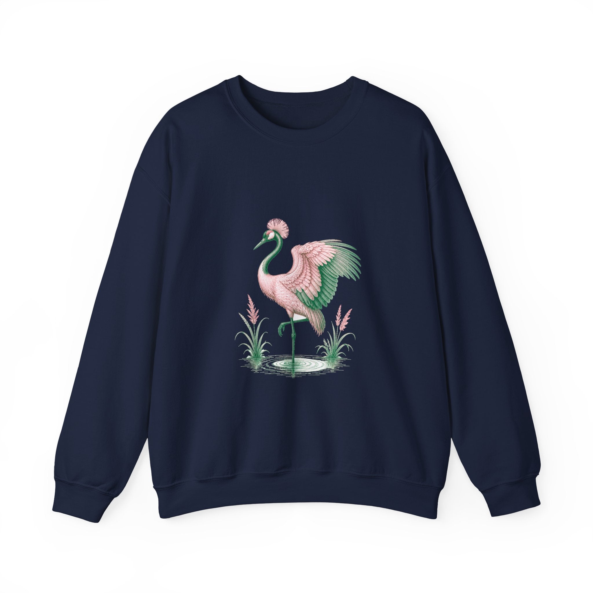 Matching Couple Sweatshirt - Tiger & Crane Matching Couple Comfort Colors Crew Vintage Art His Hers Honeymoon Gift - Design B