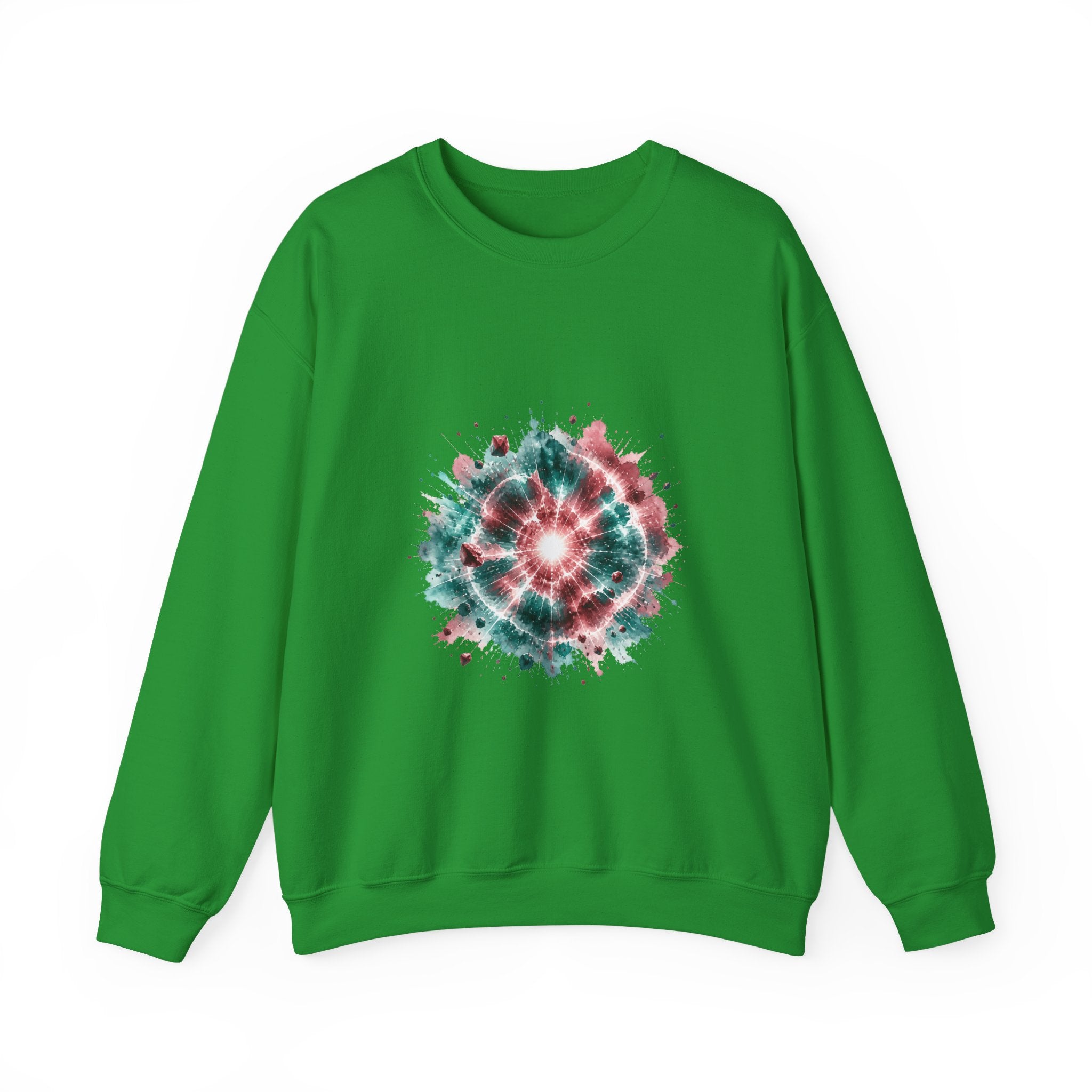 Matching Couple Sweatshirt - Galaxy & Supernova Matching Couple Comfort Colors Crew Watercolor Art His Hers Birthday Gift - Design B