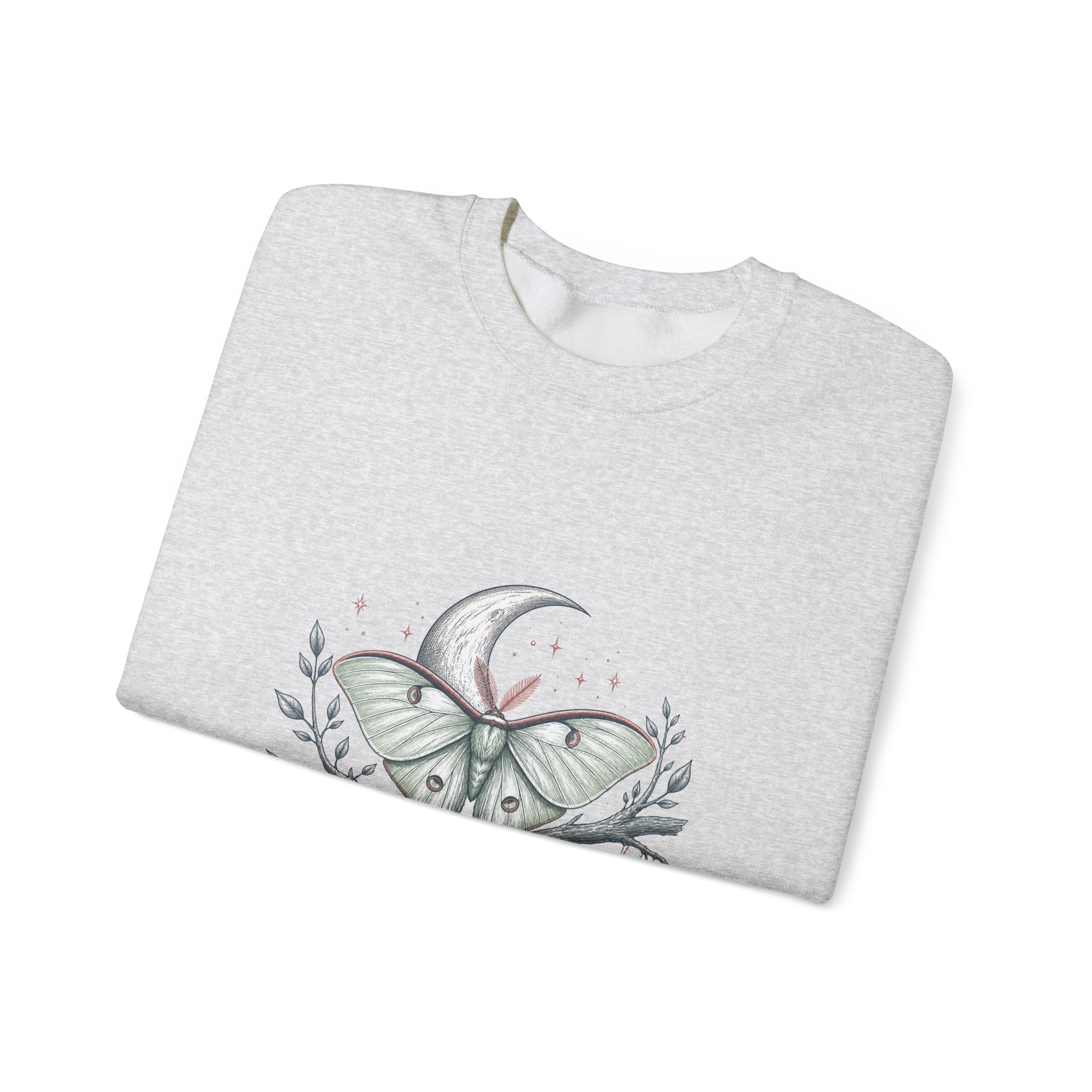 Matching Couple Sweatshirt - Butterfly & Moth Matching Couple Comfort Colors Crew Hand-Drawn Art His Hers Anniversary Gift - Design B