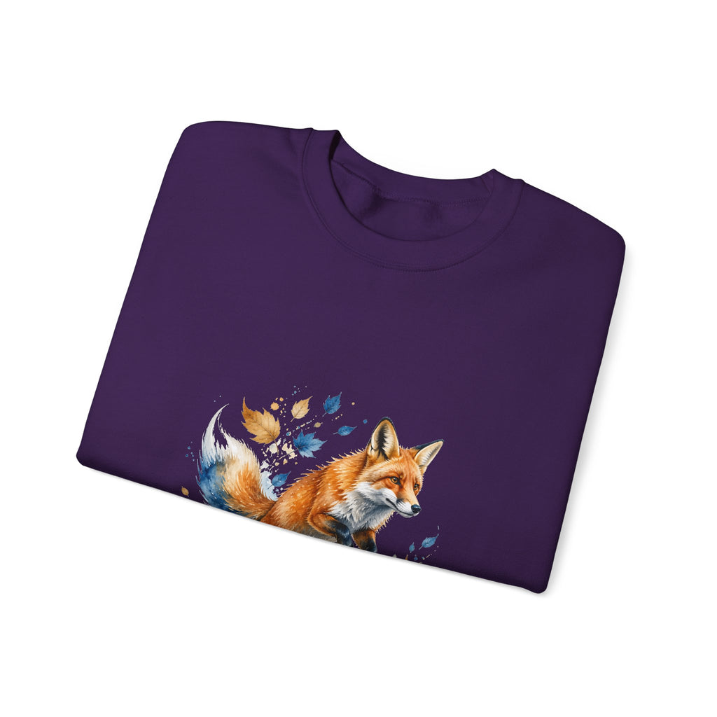 Matching Couple Sweatshirt - Fox & Rabbit Matching Couple Premium Fleece Sweatshirt Watercolor Art His Hers Birthday Gift - Design A