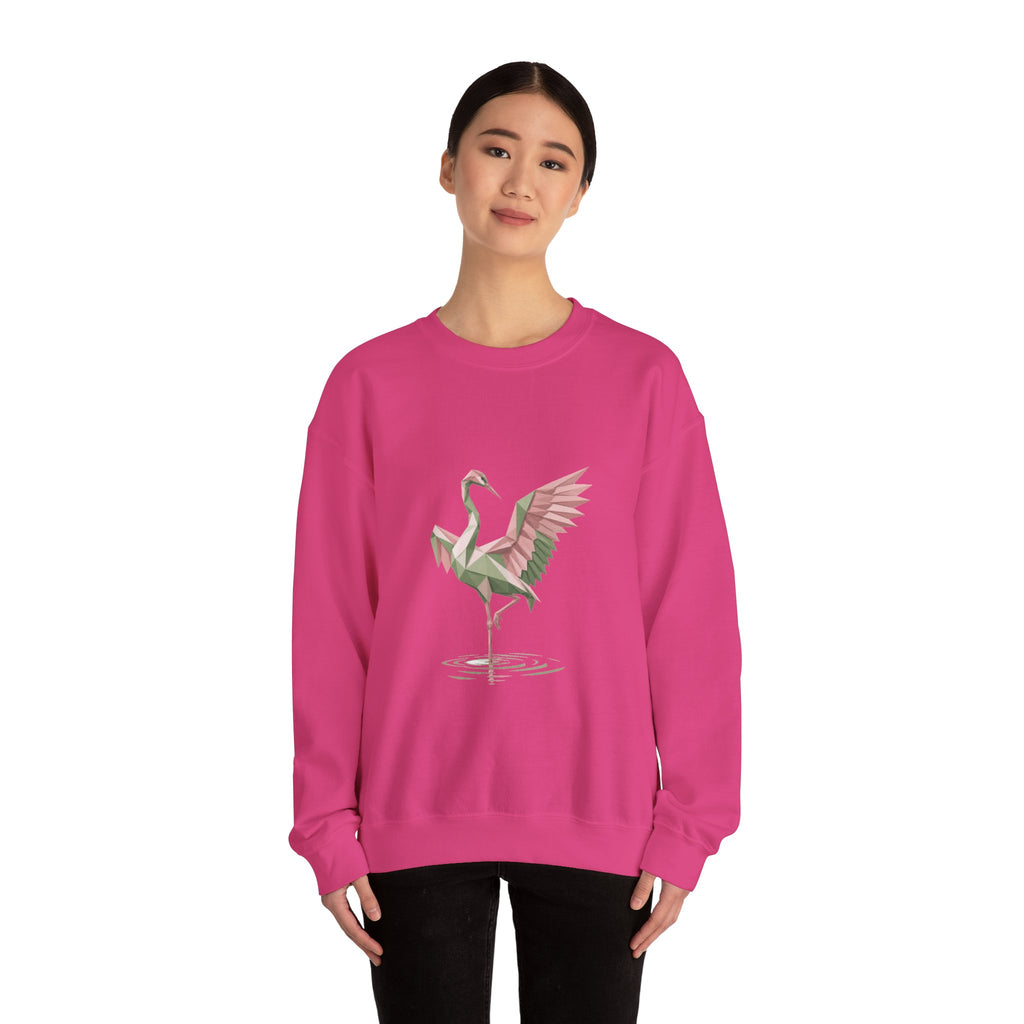 Matching Couple Sweatshirt - Tiger & Crane Matching Couple Comfort Colors Crew Geometric Art His Hers Love Gift - Design B