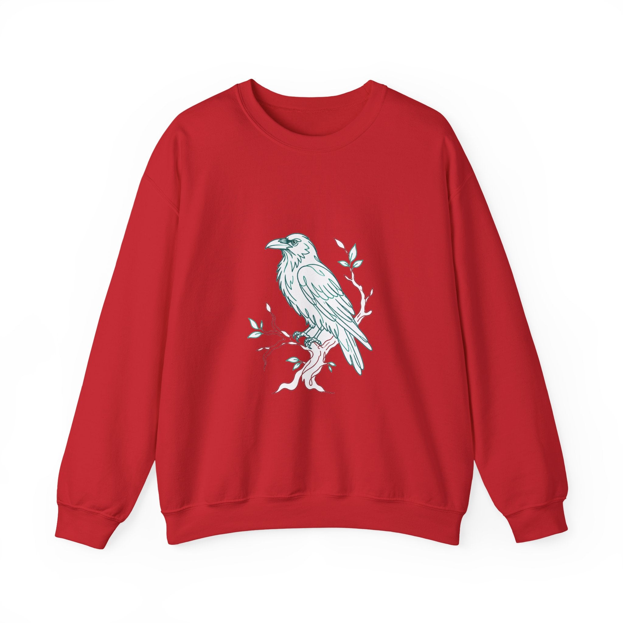 Matching Couple Sweatshirt - Raven & Swan Matching Couple Premium Fleece Sweatshirt Minimalist Art His Hers Christmas Gift - Design A
