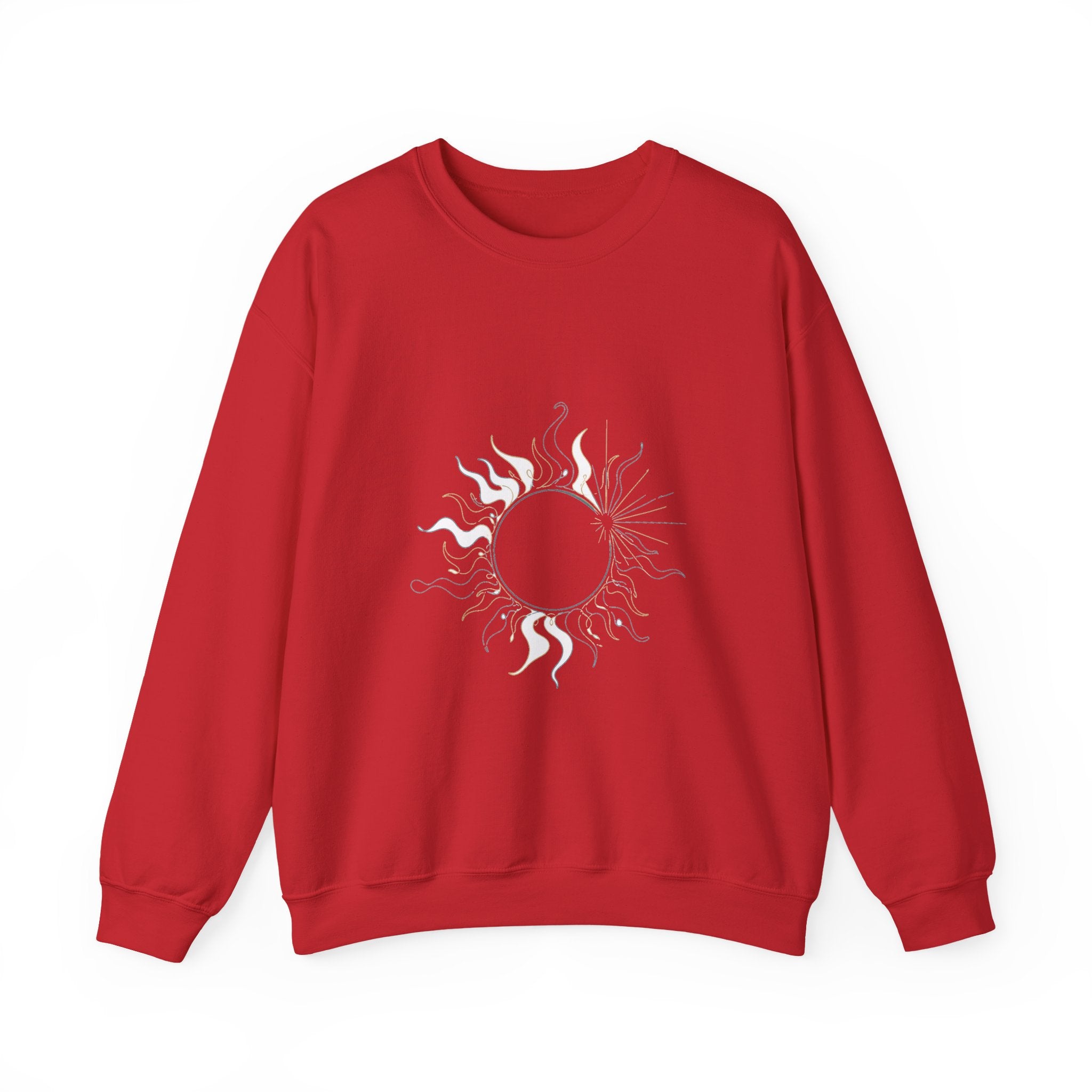 Matching Couple Sweatshirt - Solar & Lunar Eclipse Matching Couple Comfort Colors Crew Minimalist Art His Hers Christmas Gift - Design A