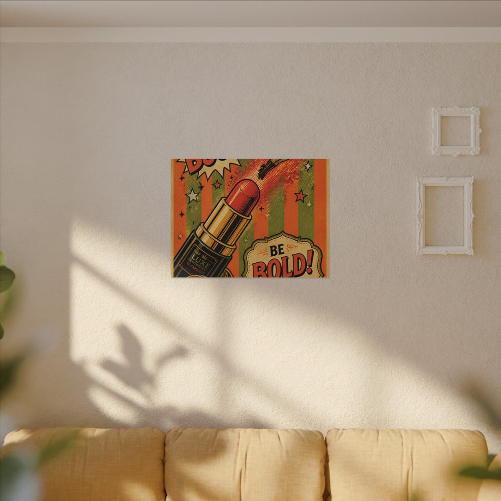 Lipstick Cannon Wall Art Canvas 16×20 Pop Art Living Room Decor Maximalist Print