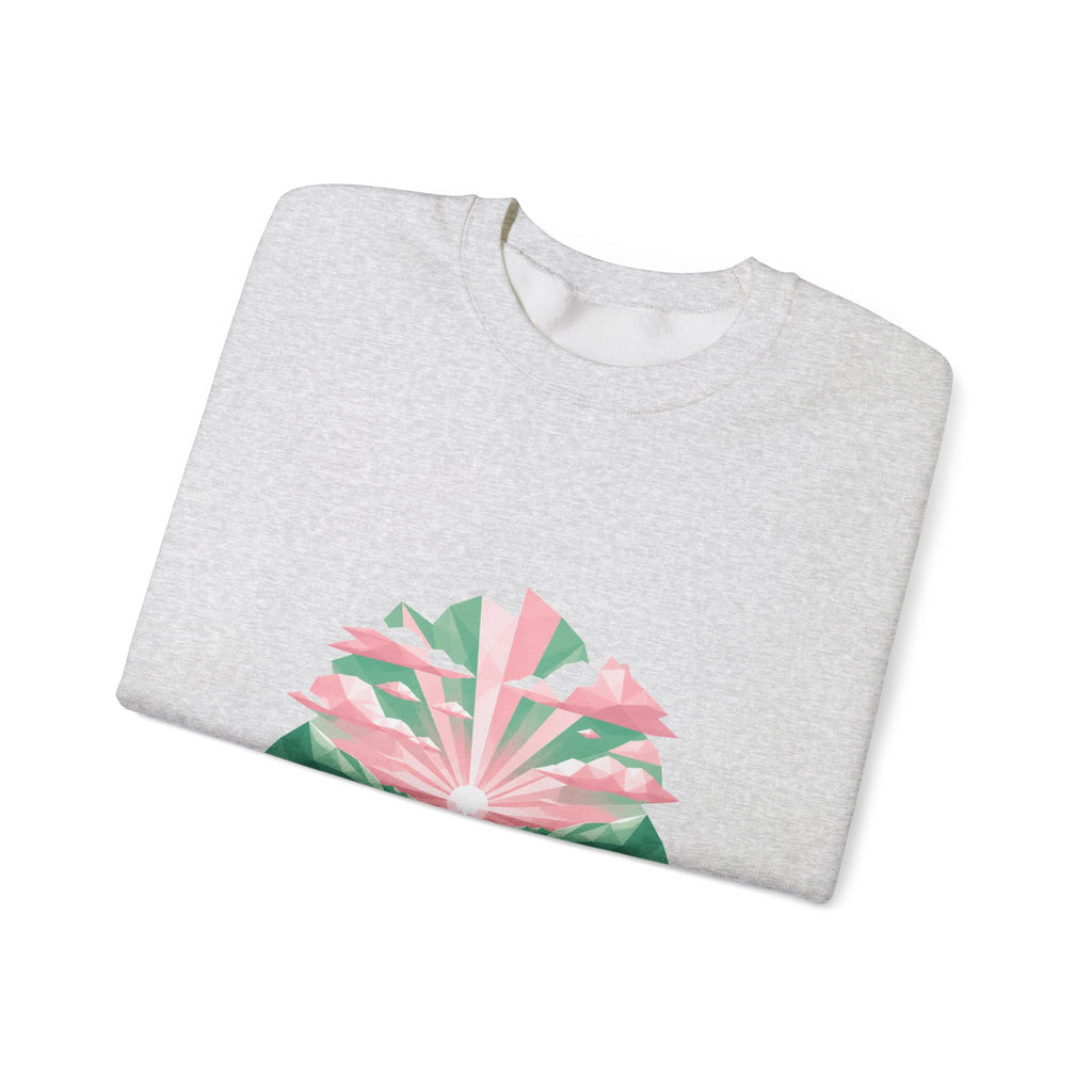 Matching Couple Sweatshirt - Sunrise & Sunset Matching Couple Crewneck Sweatshirt Geometric Art His Hers Couple Gift - Design A