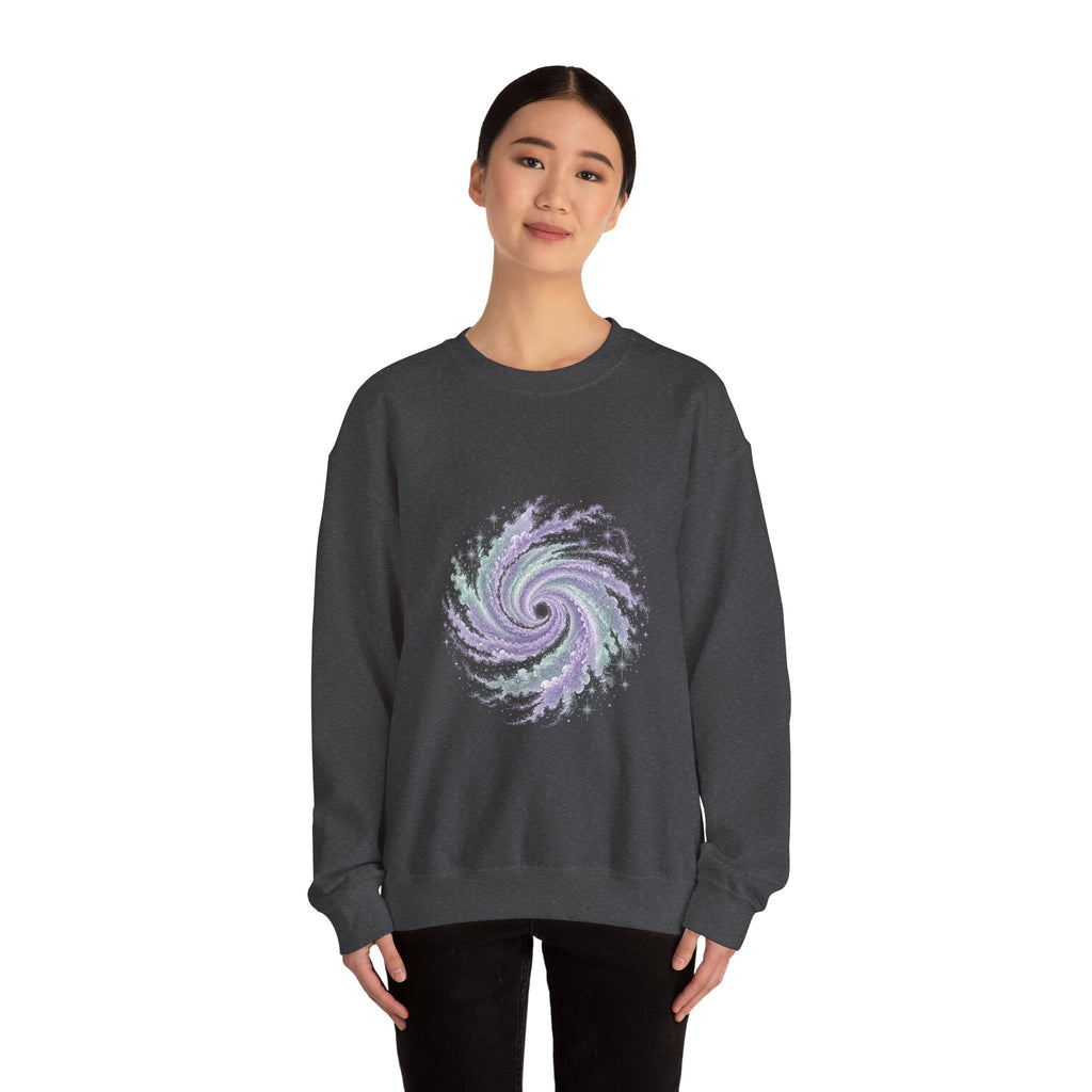 Matching Couple Sweatshirt - Galaxy & Supernova Matching Couple Premium Fleece Sweatshirt Vintage Art His Hers Honeymoon Gift - Design A