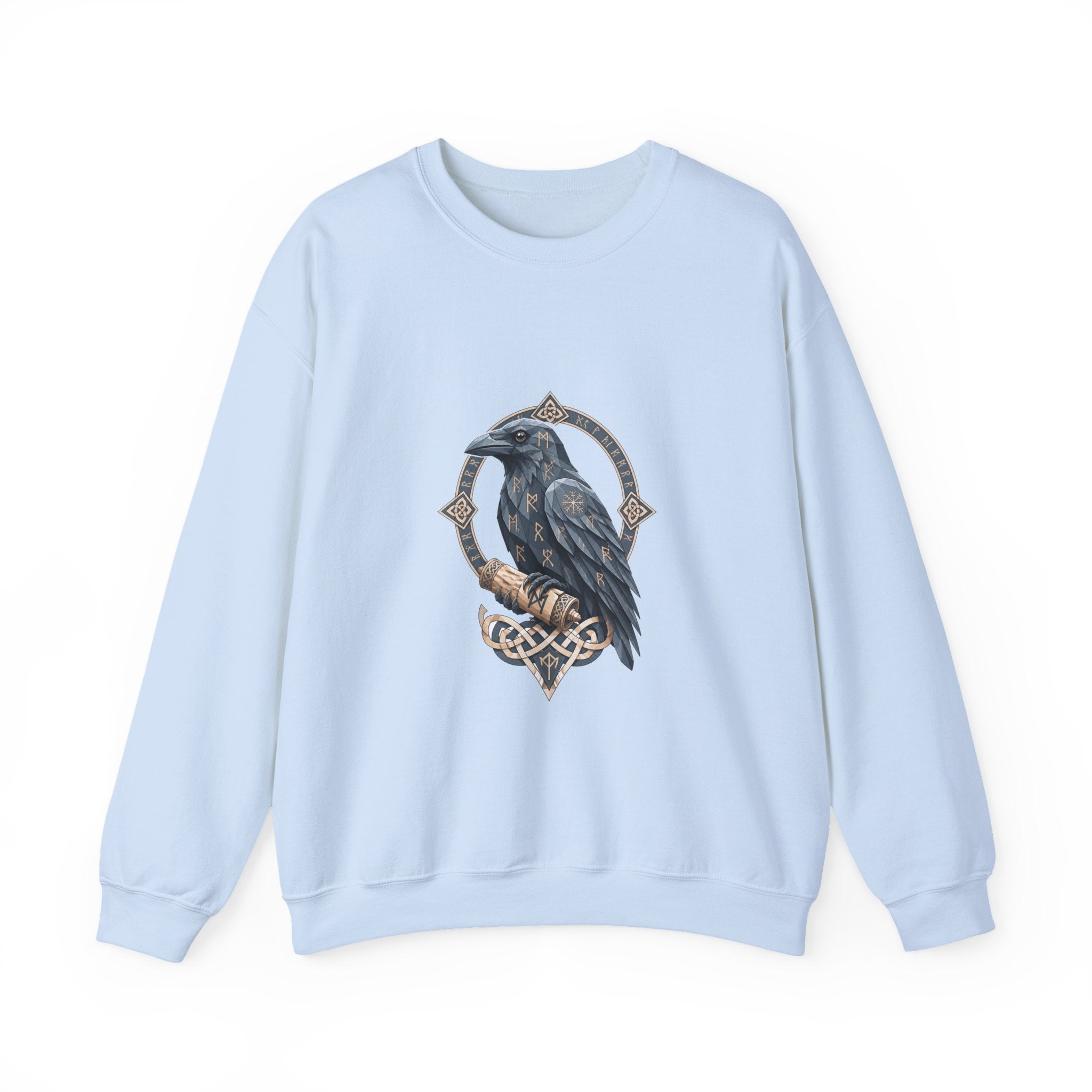 Matching Couple Sweatshirt - Huginn & Muninn Matching Couple Premium Fleece Sweatshirt Geometric Art His Hers Love Gift - Design B