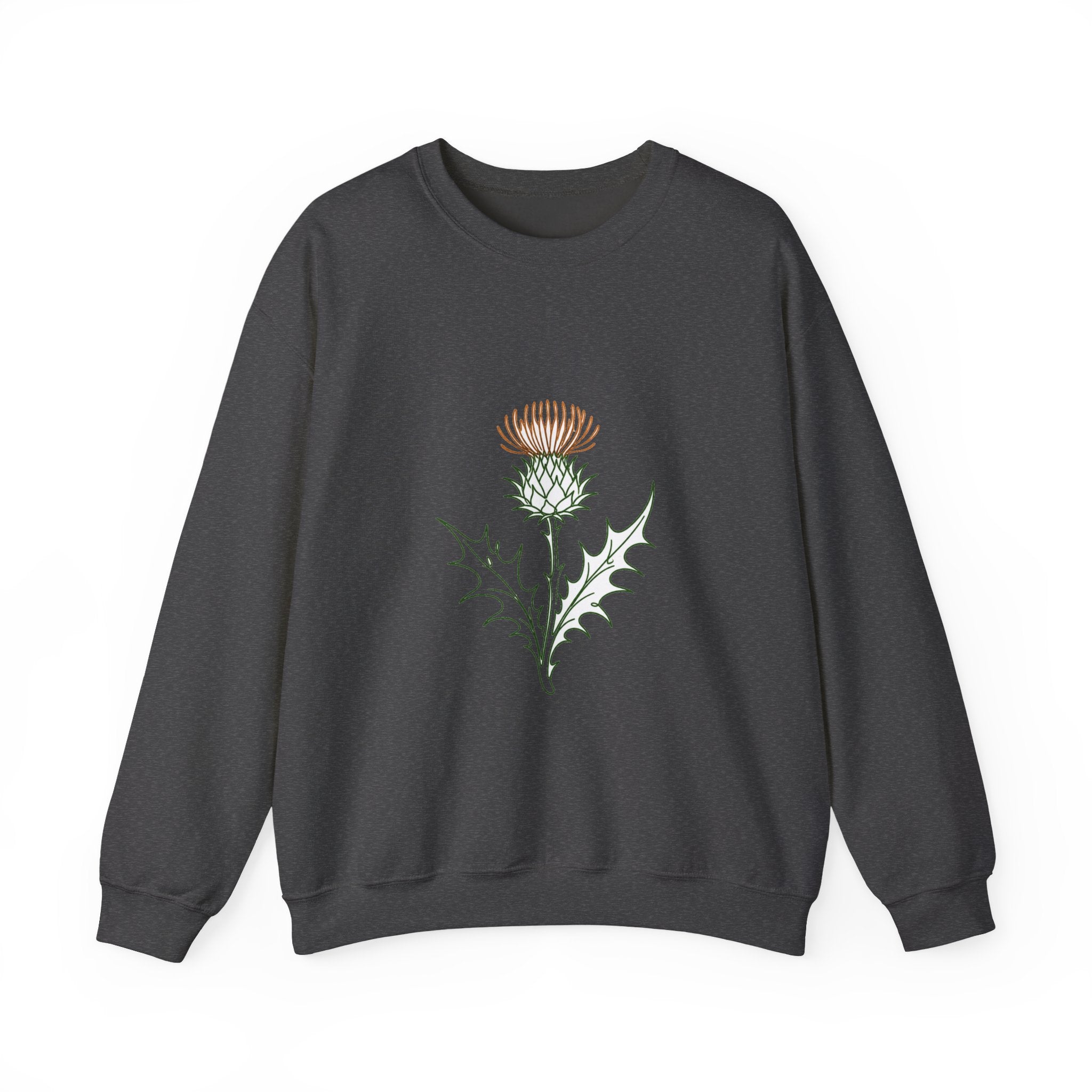 Matching Couple Sweatshirt - Lavender & Thistle Matching Couple Crewneck Sweatshirt Minimalist Art His Hers Valentine Gift - Design B