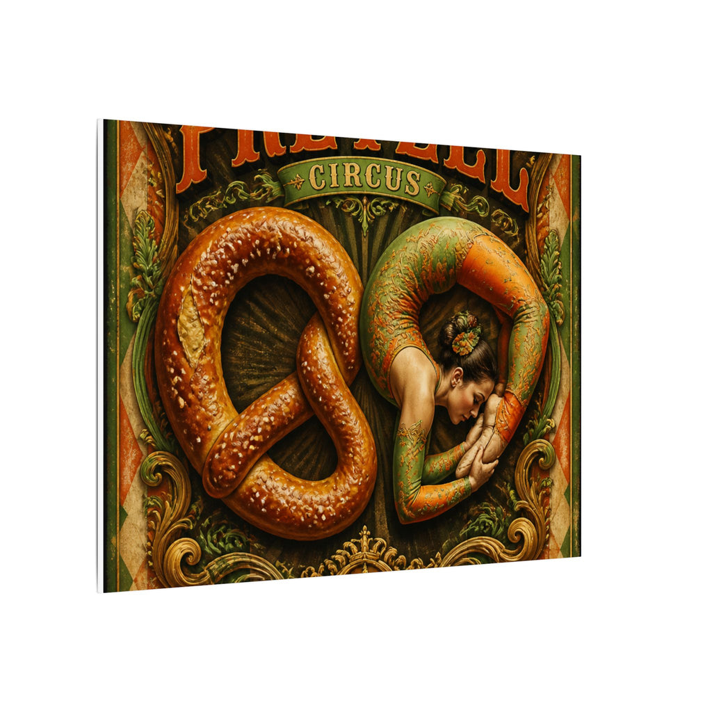 Pretzel Contortionist Wall Art Canvas 24×36 Baroque Studio Decor Maximalist Print