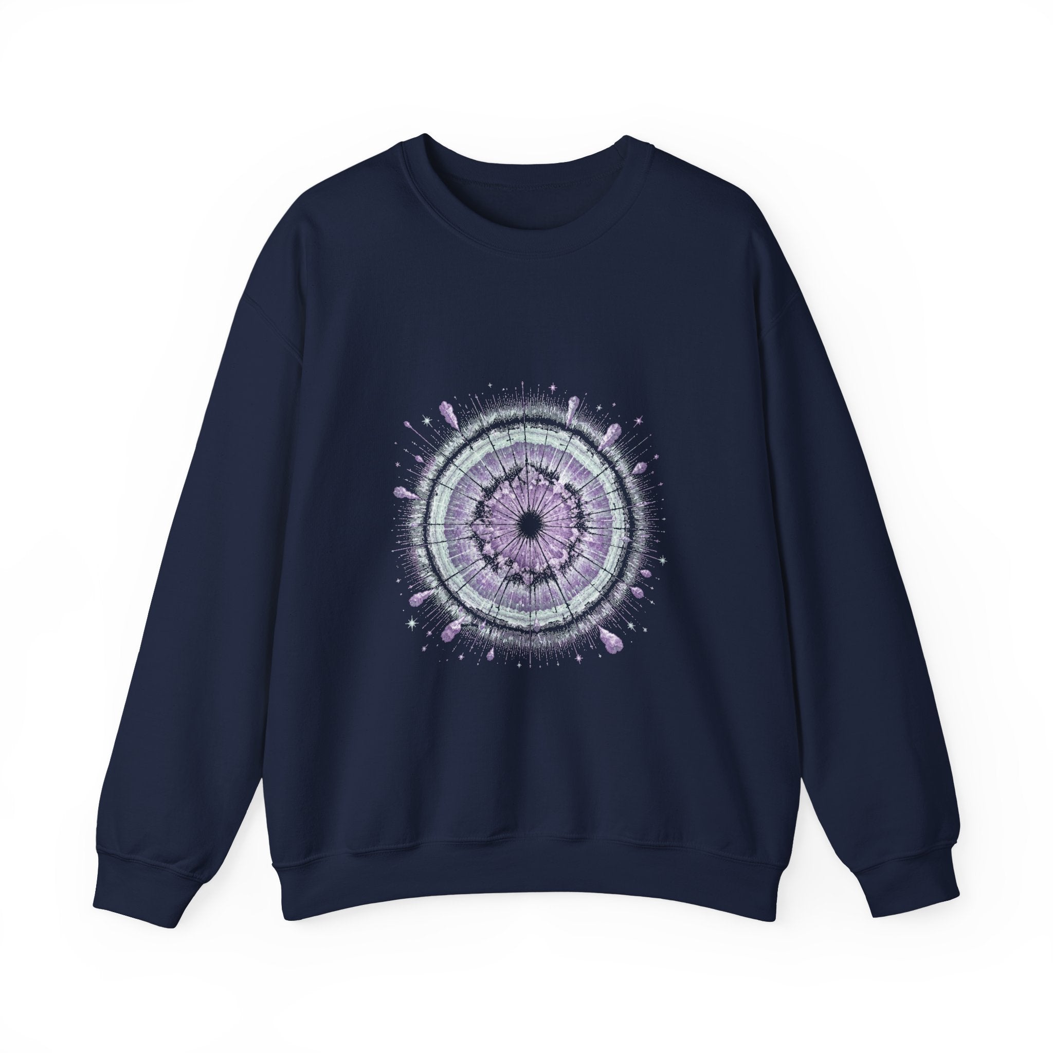 Matching Couple Sweatshirt - Galaxy & Supernova Matching Couple Premium Fleece Sweatshirt Vintage Art His Hers Honeymoon Gift - Design B