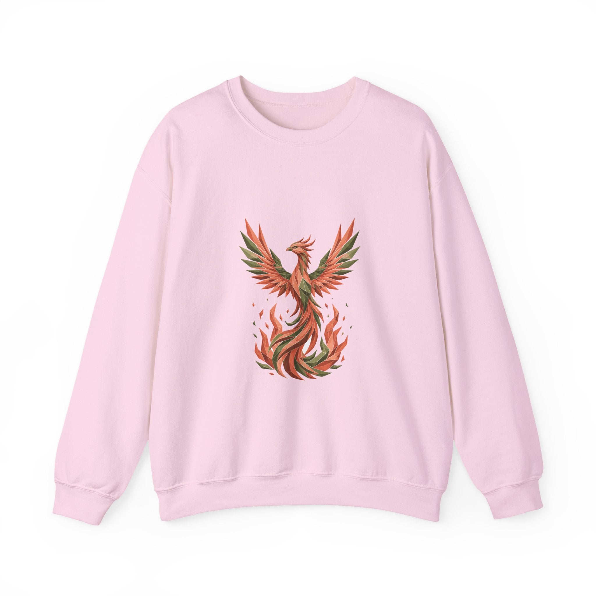 Matching Couple Sweatshirt - Dragon & Phoenix Matching Couple Comfort Colors Crew Geometric Art His Hers Love Gift - Design B