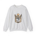 Matching Couple Sweatshirt - Eye of Ra & Horus Matching Couple Crewneck Sweatshirt Hand-Drawn Art His Hers Best Friend Gift - Design A