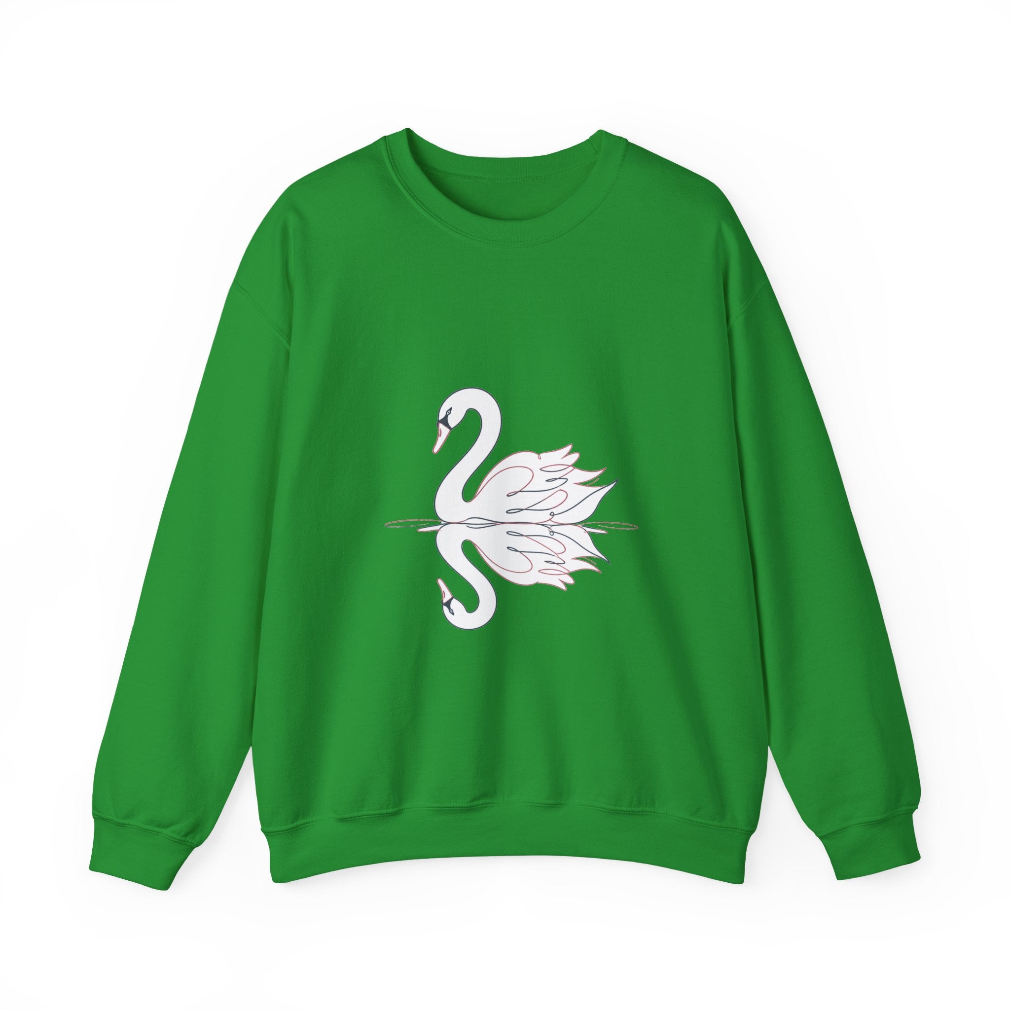 Matching Couple Sweatshirt - Raven & Swan Matching Couple Comfort Colors Crew Minimalist Art His Hers Christmas Gift - Design B