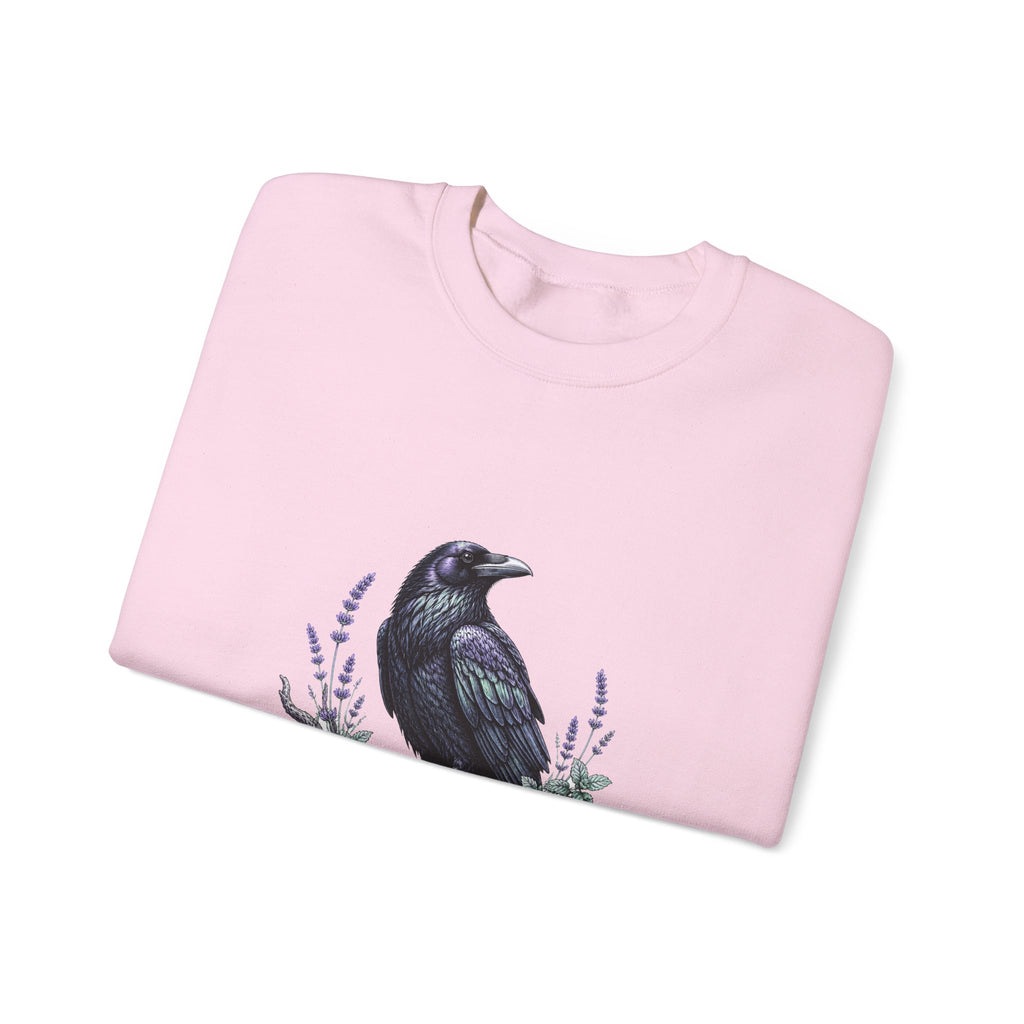 Matching Couple Sweatshirt - Raven & Swan Matching Couple Comfort Colors Crew Hand-Drawn Art His Hers Anniversary Gift - Design A