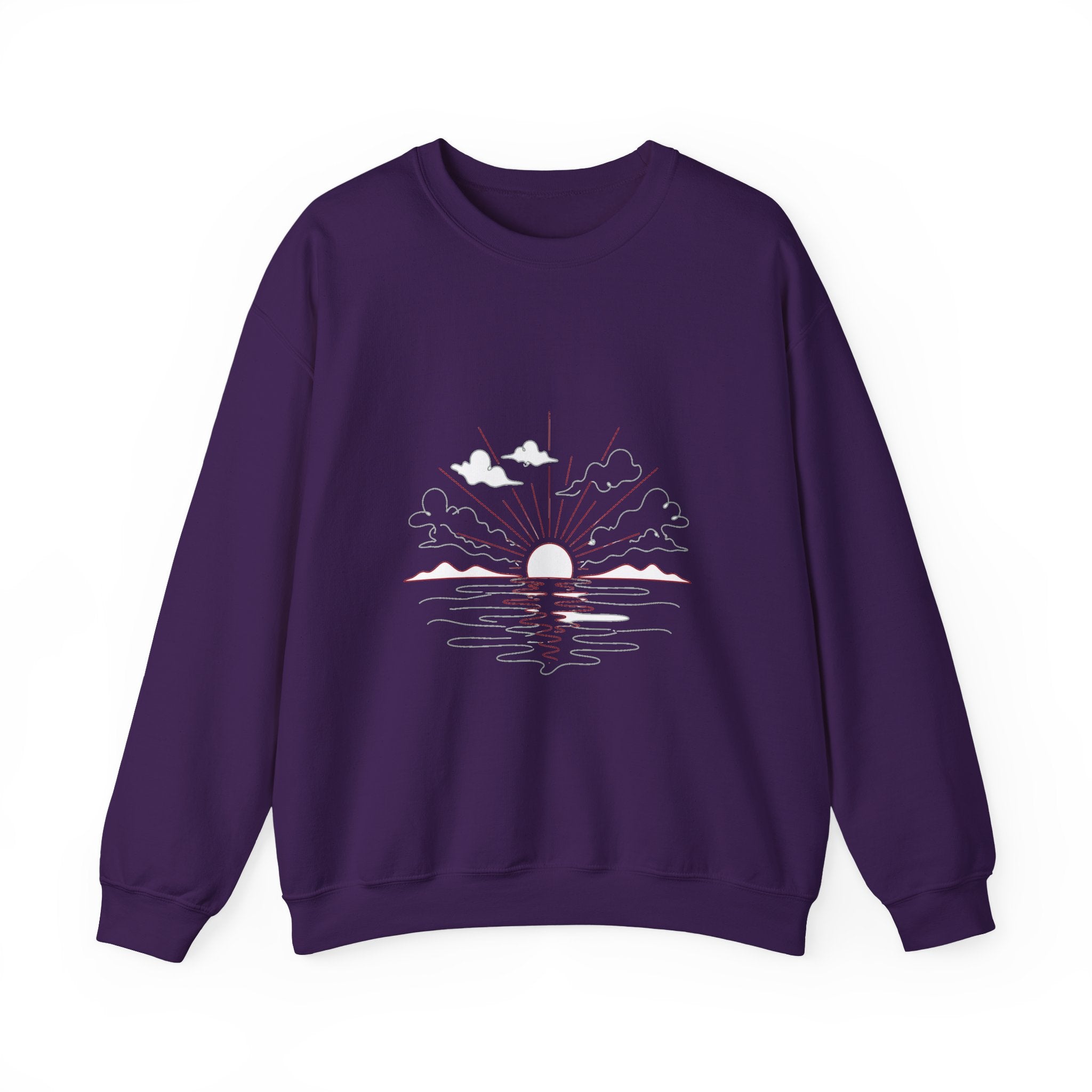 Matching Couple Sweatshirt - Sunrise & Sunset Matching Couple Comfort Colors Crew Minimalist Art His Hers Christmas Gift - Design A