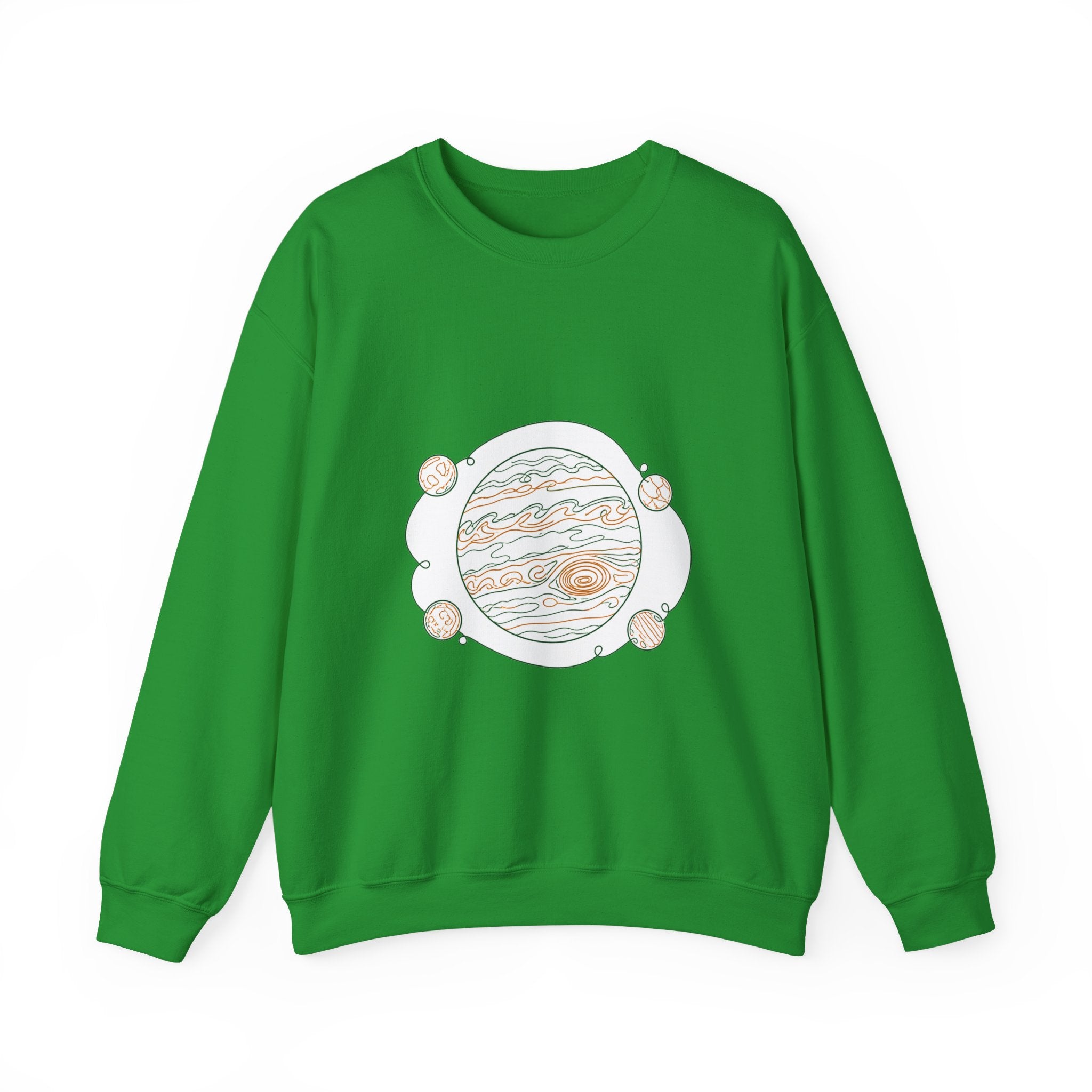 Matching Couple Sweatshirt - Saturn & Jupiter Matching Couple Comfort Colors Crew Minimalist Art His Hers Christmas Gift - Design B