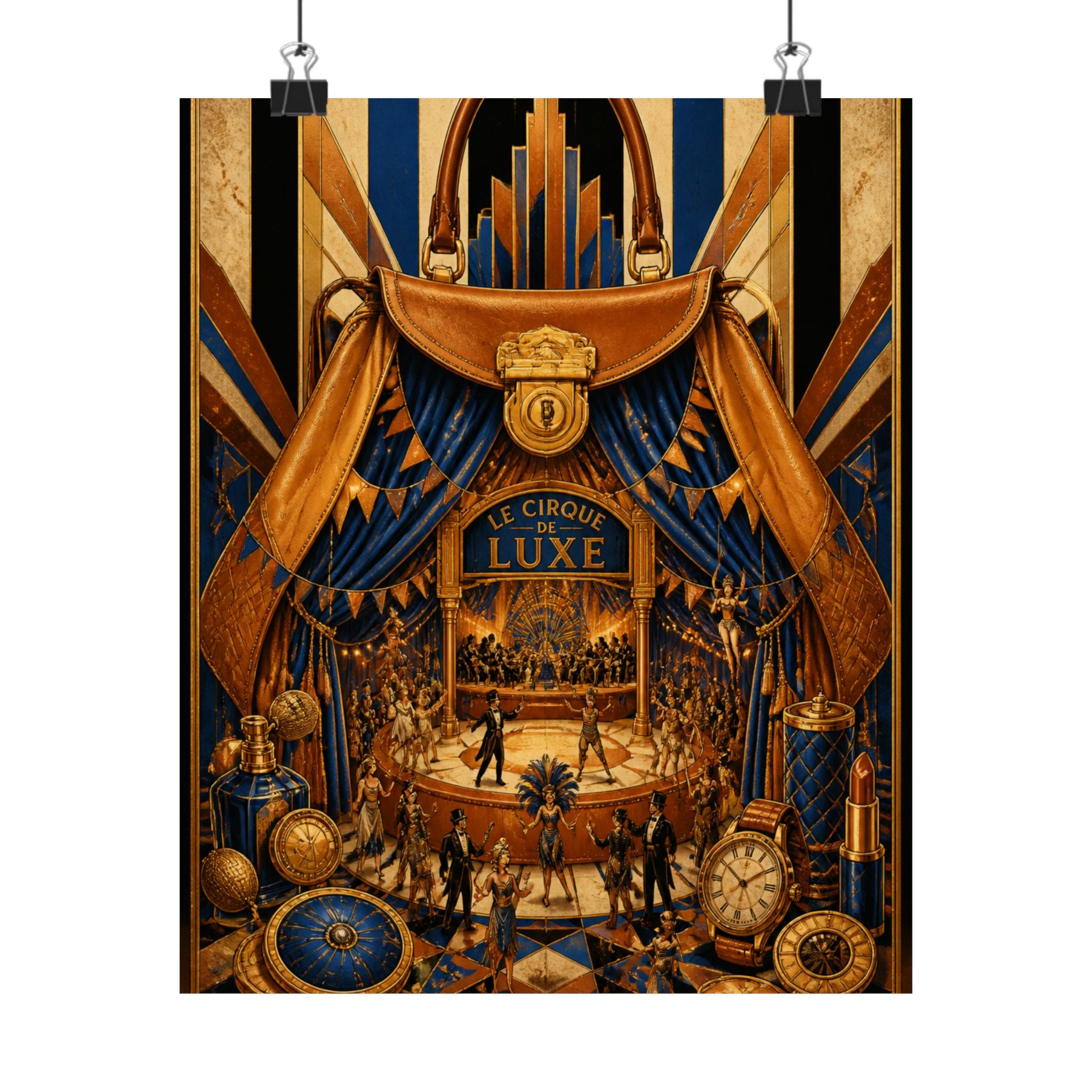 Handbag Big Top Wall Art Poster 24×36 Art Deco Bar Area Decor Maximalist Print