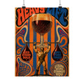 Wine Glass Strongman Wall Art Poster 24×36 Psychedelic Dining Room Decor Maximalist Print