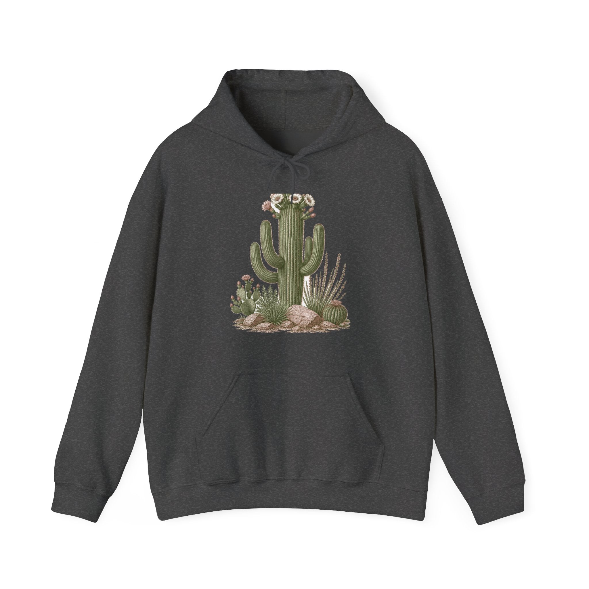 Matching Couple Sweatshirt - Desert & Rainforest Matching Couple Hooded Sweatshirt Vintage Art His Hers Wedding Gift - Design A