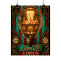 Light Bulb Circus Wall Art Poster 18×24 Baroque Home Office Decor Maximalist Print