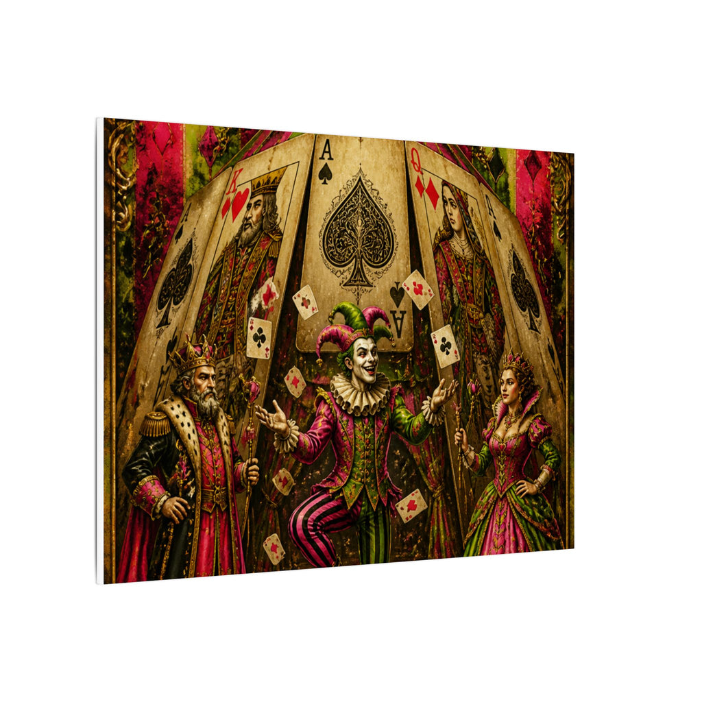 Playing Cards Tent Wall Art Canvas 16×20 Baroque Home Office Decor Maximalist Print