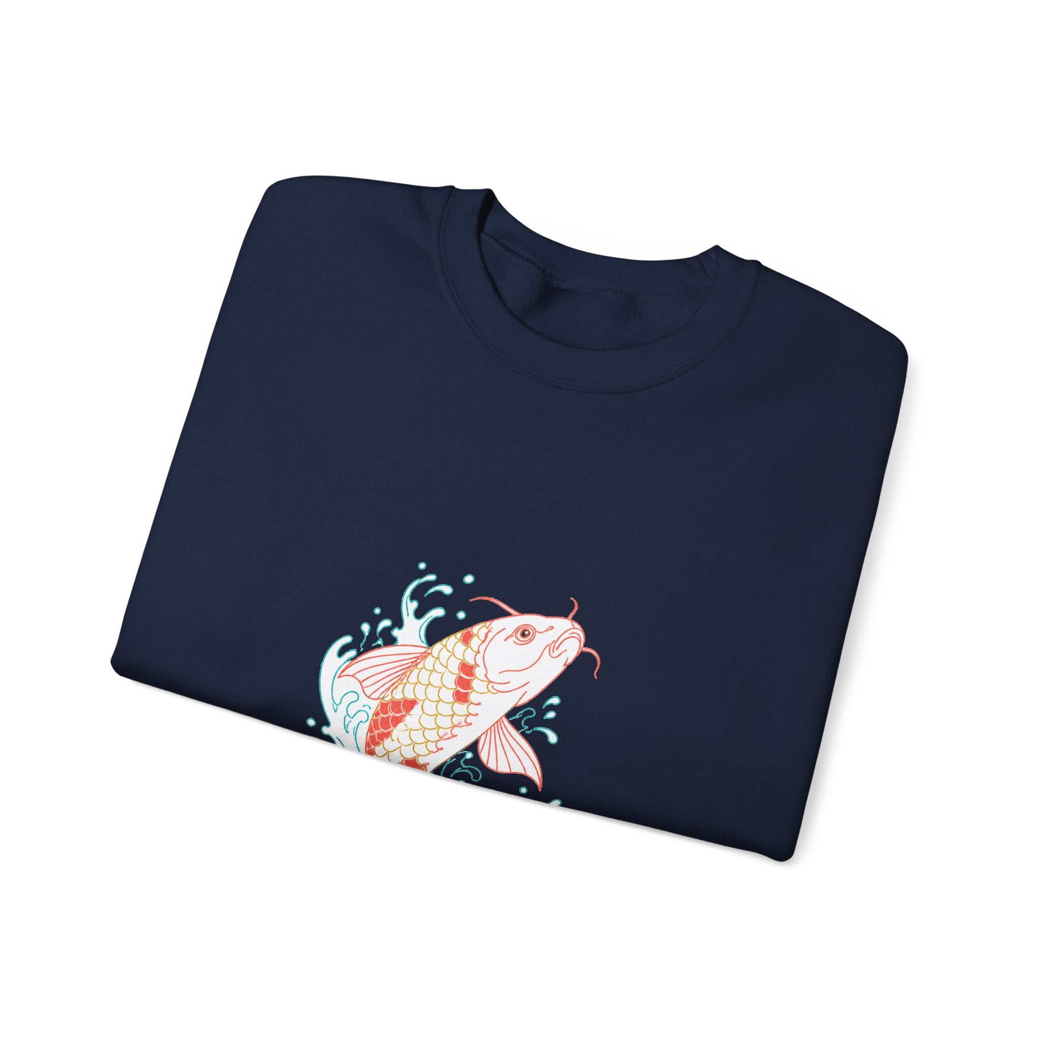 Matching Couple Sweatshirt - Koi Fish Yin Yang Matching Couple Premium Fleece Sweatshirt Minimalist Art His Hers Christmas Gift - Design A