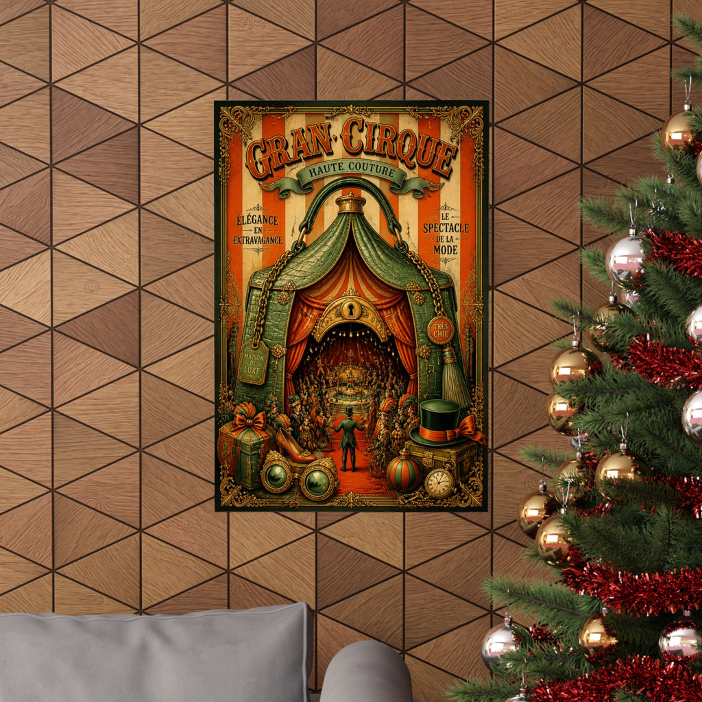 Handbag Big Top Wall Art Poster 18×24 Baroque Home Office Decor Maximalist Print