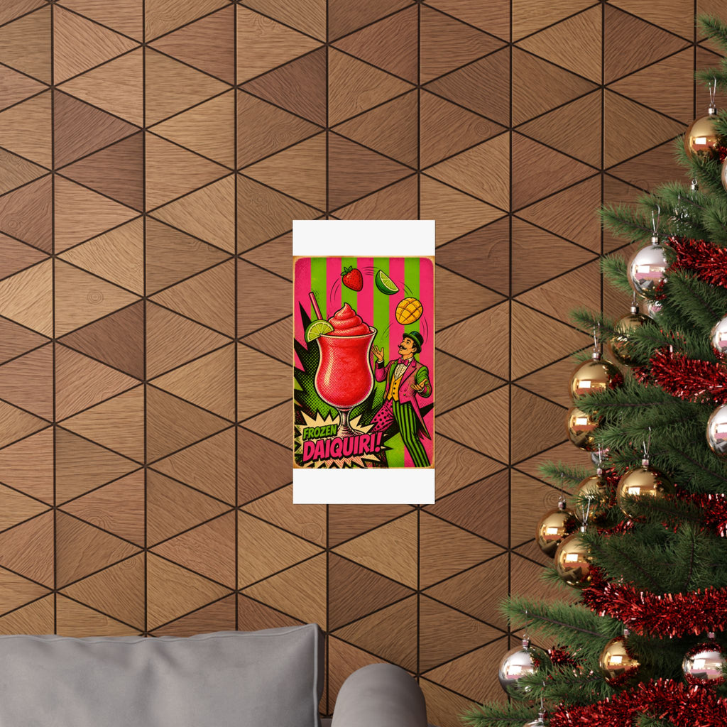 Daiquiri Fruit Juggler Wall Art Poster 18×24 Pop Art Living Room Decor Maximalist Print