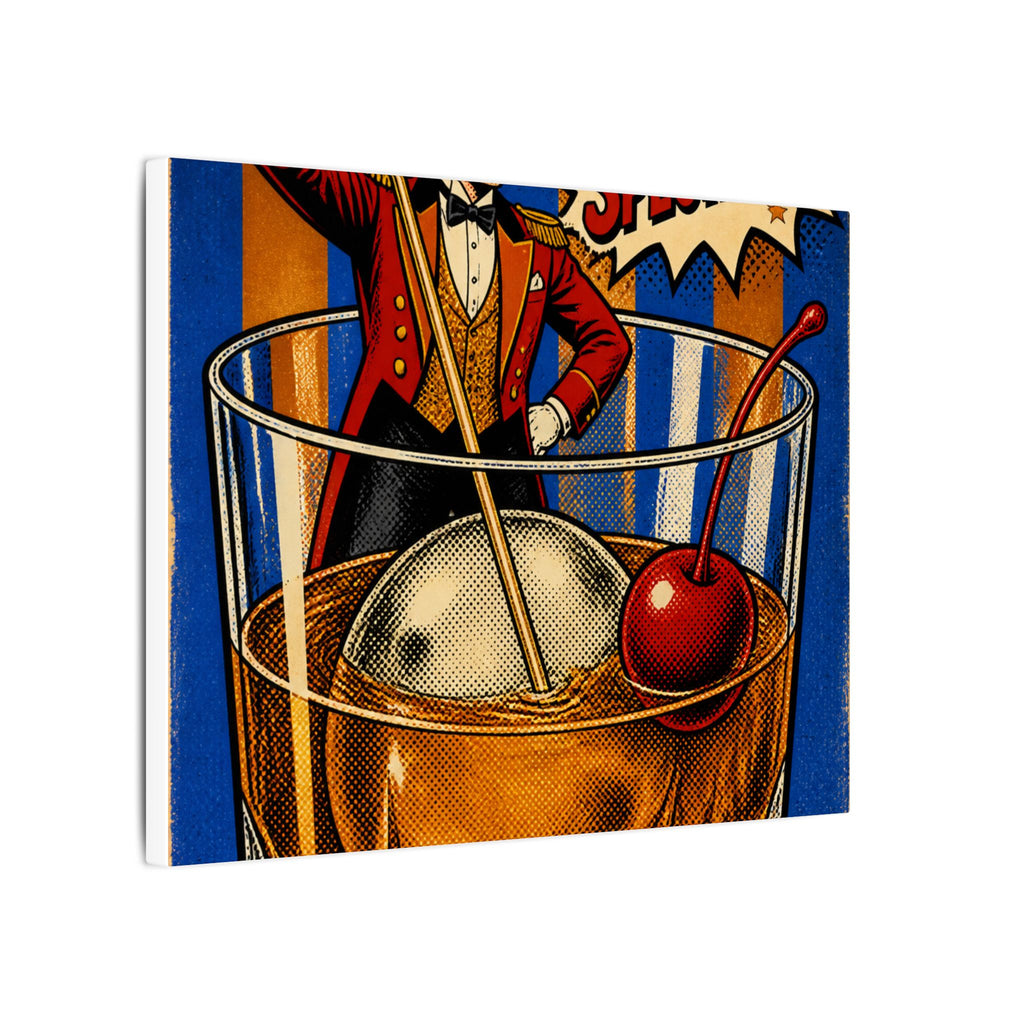 Old Fashioned Ringmaster Wall Art Canvas 16×20 Pop Art Living Room Decor Maximalist Print