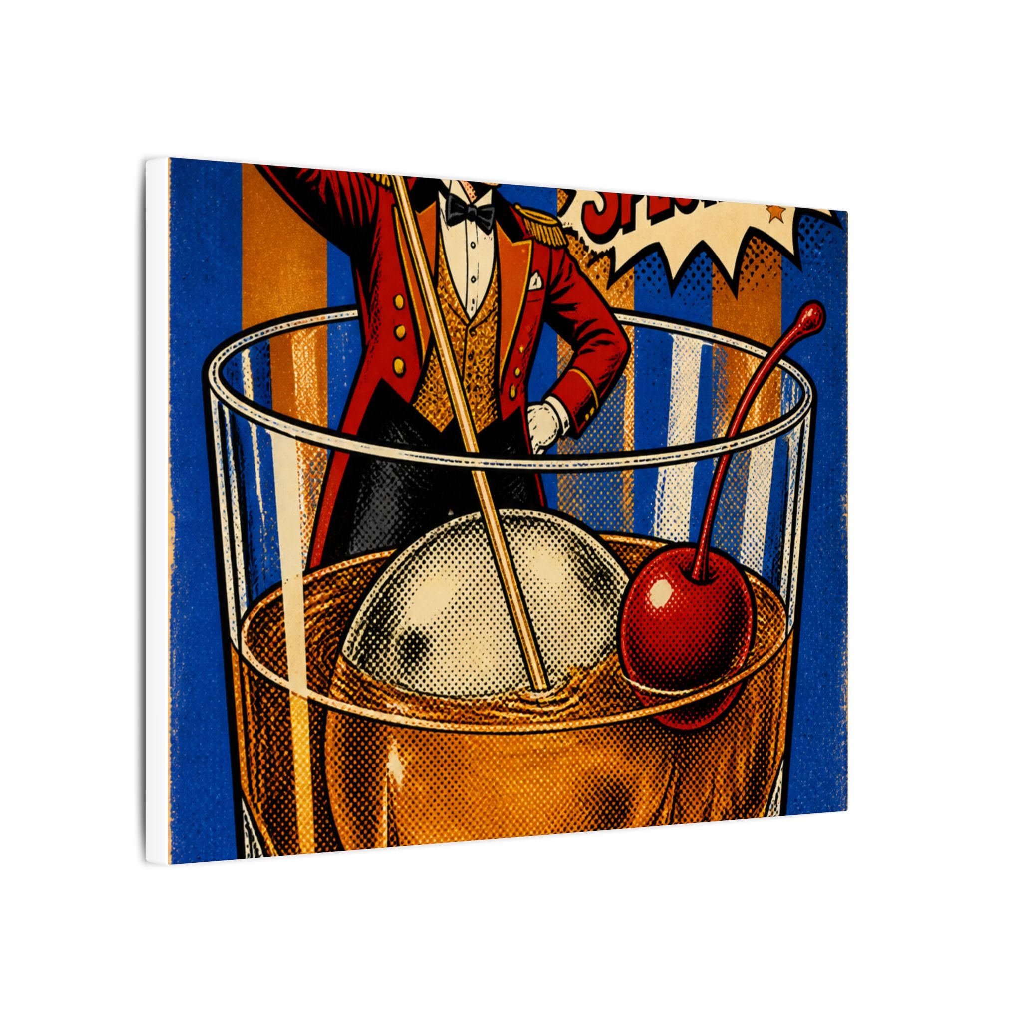 Old Fashioned Ringmaster Wall Art Canvas 16×20 Pop Art Living Room Decor Maximalist Print