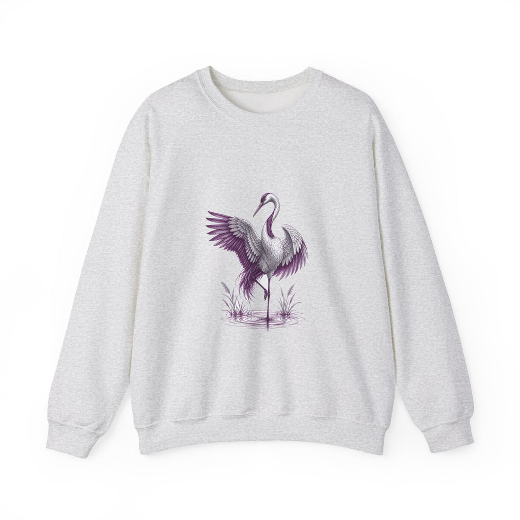 Matching Couple Sweatshirt - Tiger & Crane Matching Couple Crewneck Sweatshirt Hand-Drawn Art His Hers Best Friend Gift - Design B