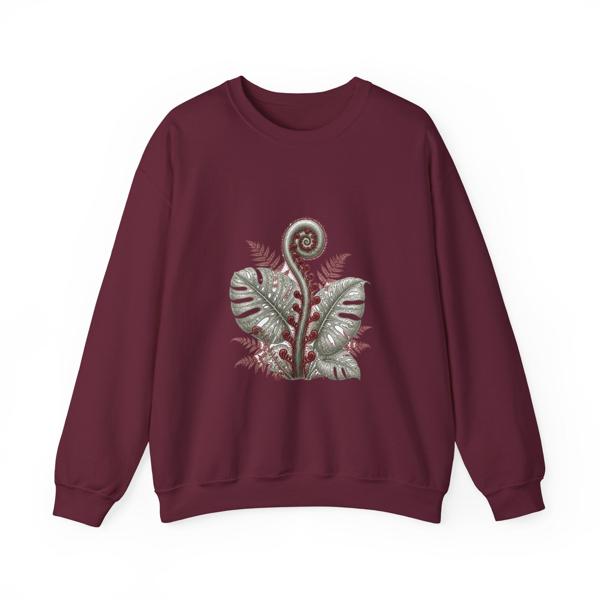 Matching Couple Sweatshirt - Desert & Rainforest Matching Couple Premium Fleece Sweatshirt Vintage Art His Hers Honeymoon Gift - Design B
