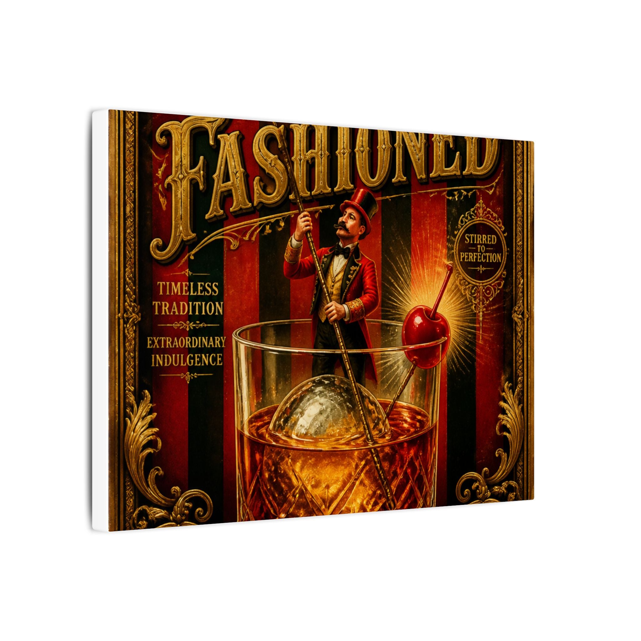 Old Fashioned Ringmaster Wall Art Canvas 16×20 Baroque Home Office Decor Maximalist Print