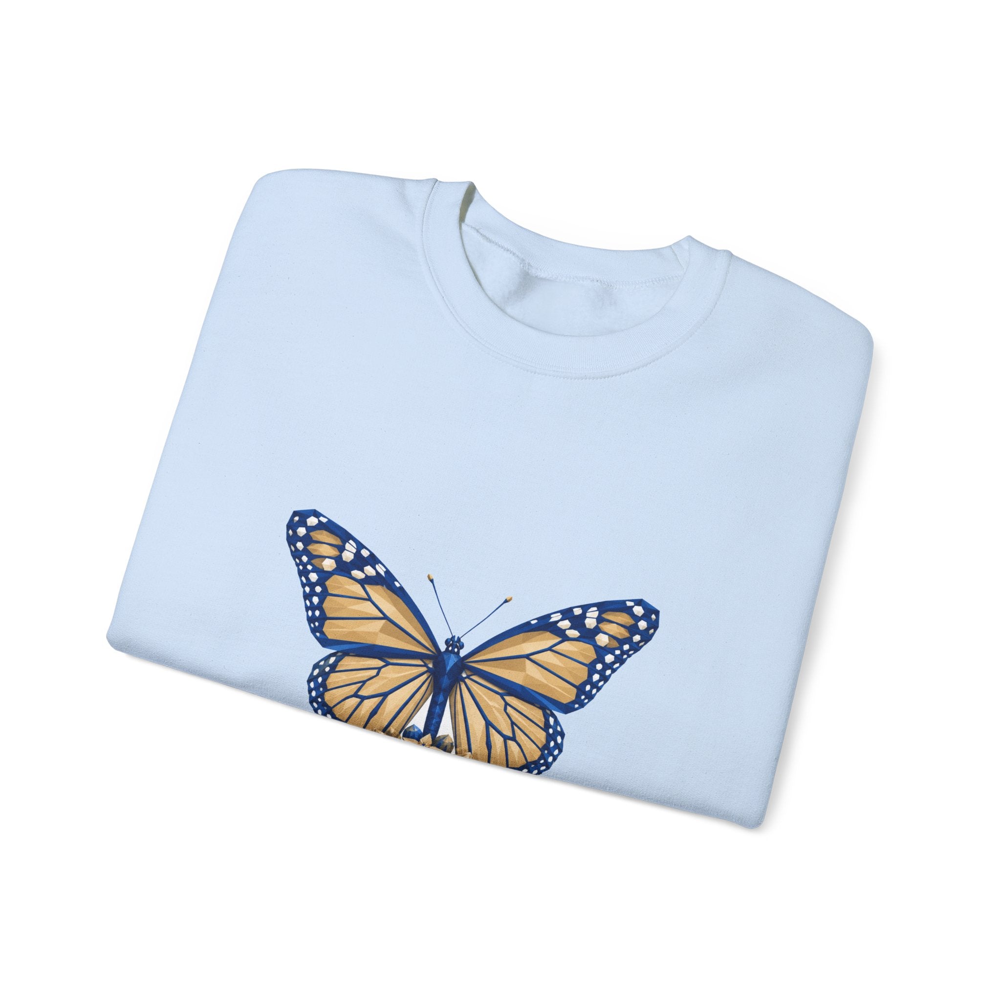 Matching Couple Sweatshirt - Butterfly & Moth Matching Couple Crewneck Sweatshirt Geometric Art His Hers Couple Gift - Design A