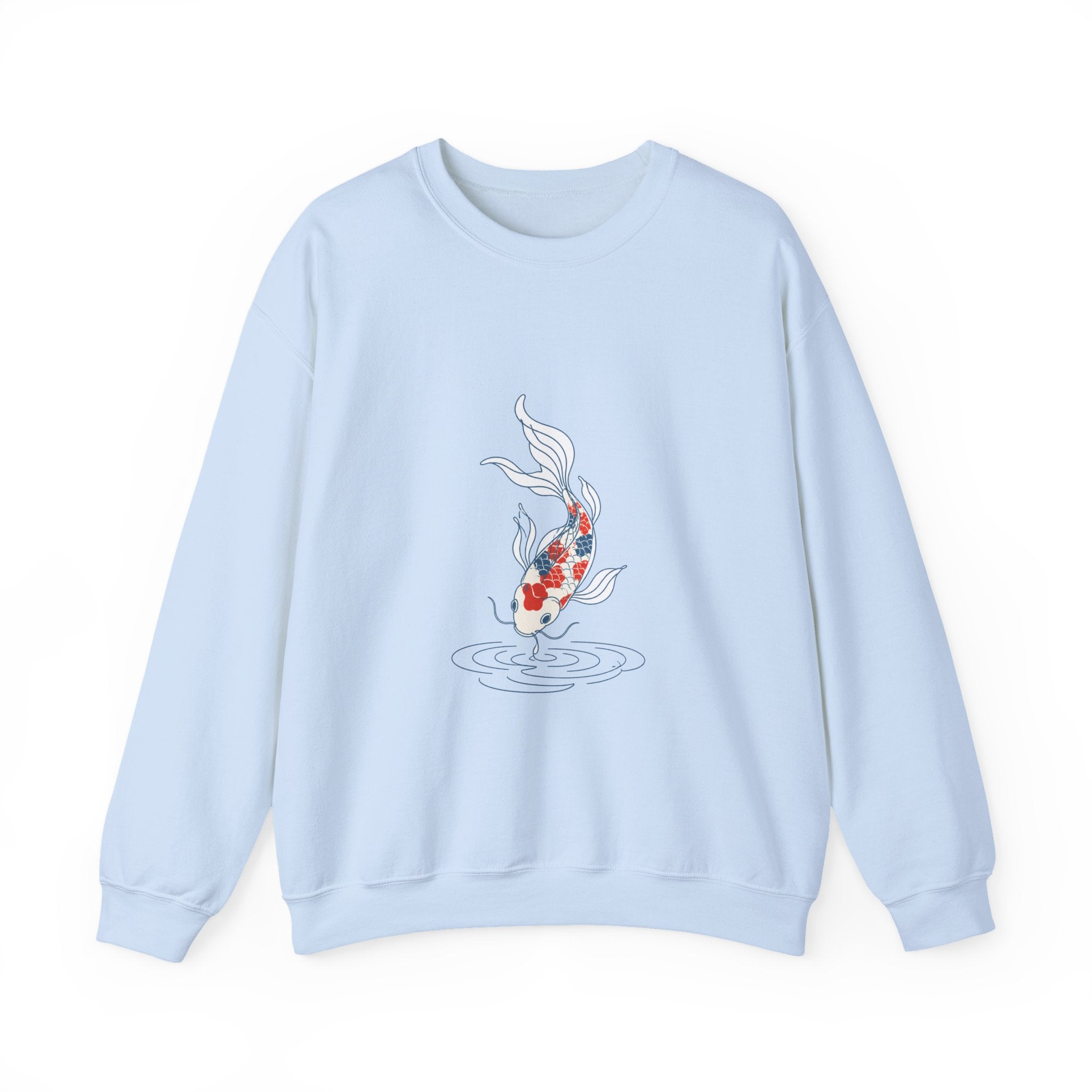 Matching Couple Sweatshirt - Koi Fish Yin Yang Matching Couple Crewneck Sweatshirt Minimalist Art His Hers Valentine Gift - Design B