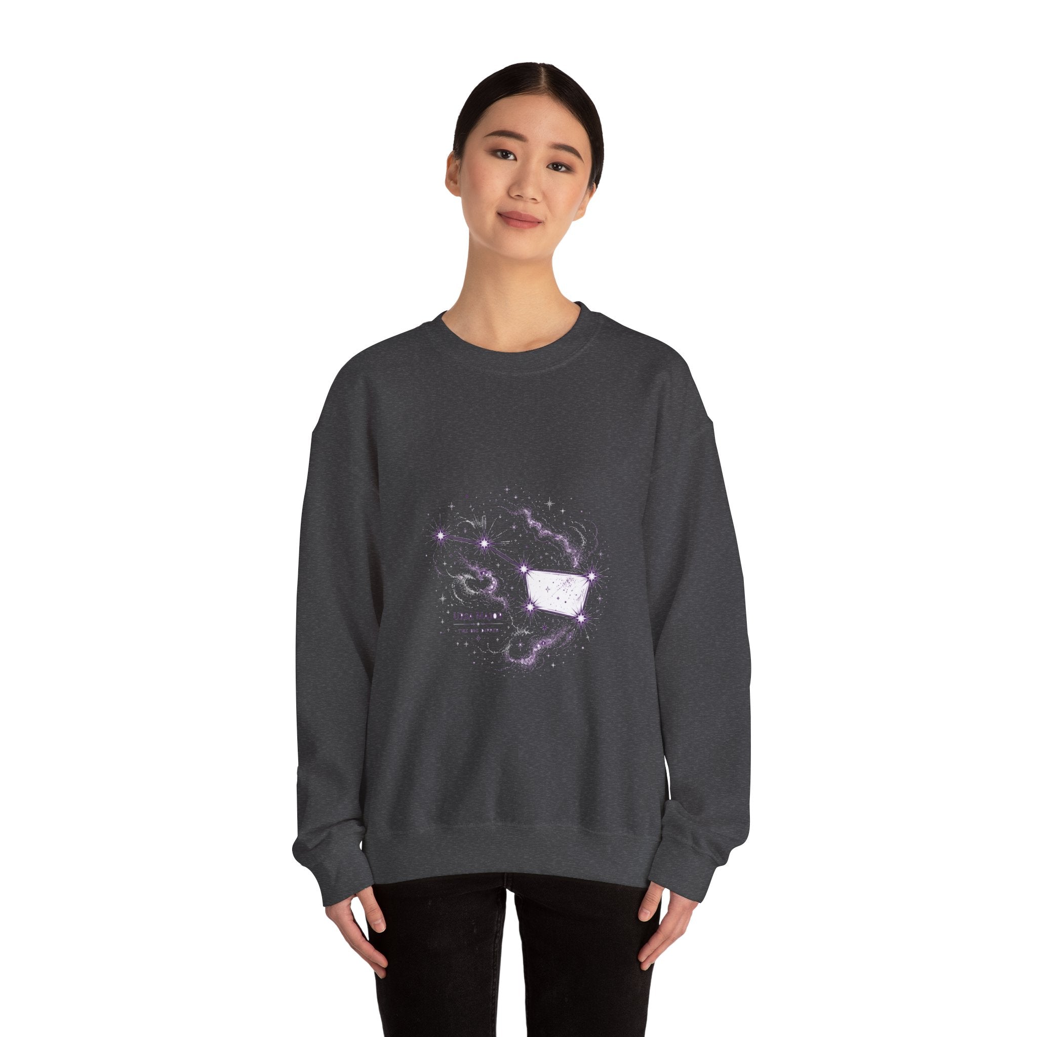 Matching Couple Sweatshirt - Big & Little Dipper Matching Couple Comfort Colors Crew Hand-Drawn Art His Hers Anniversary Gift - Design A