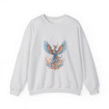 Matching Couple Sweatshirt - Dragon & Phoenix Matching Couple Premium Fleece Sweatshirt Hand-Drawn Art His Hers Anniversary Gift - Design B