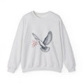 Matching Couple Sweatshirt - Wolf & Dove Matching Couple Premium Fleece Sweatshirt Vintage Art His Hers Honeymoon Gift - Design B