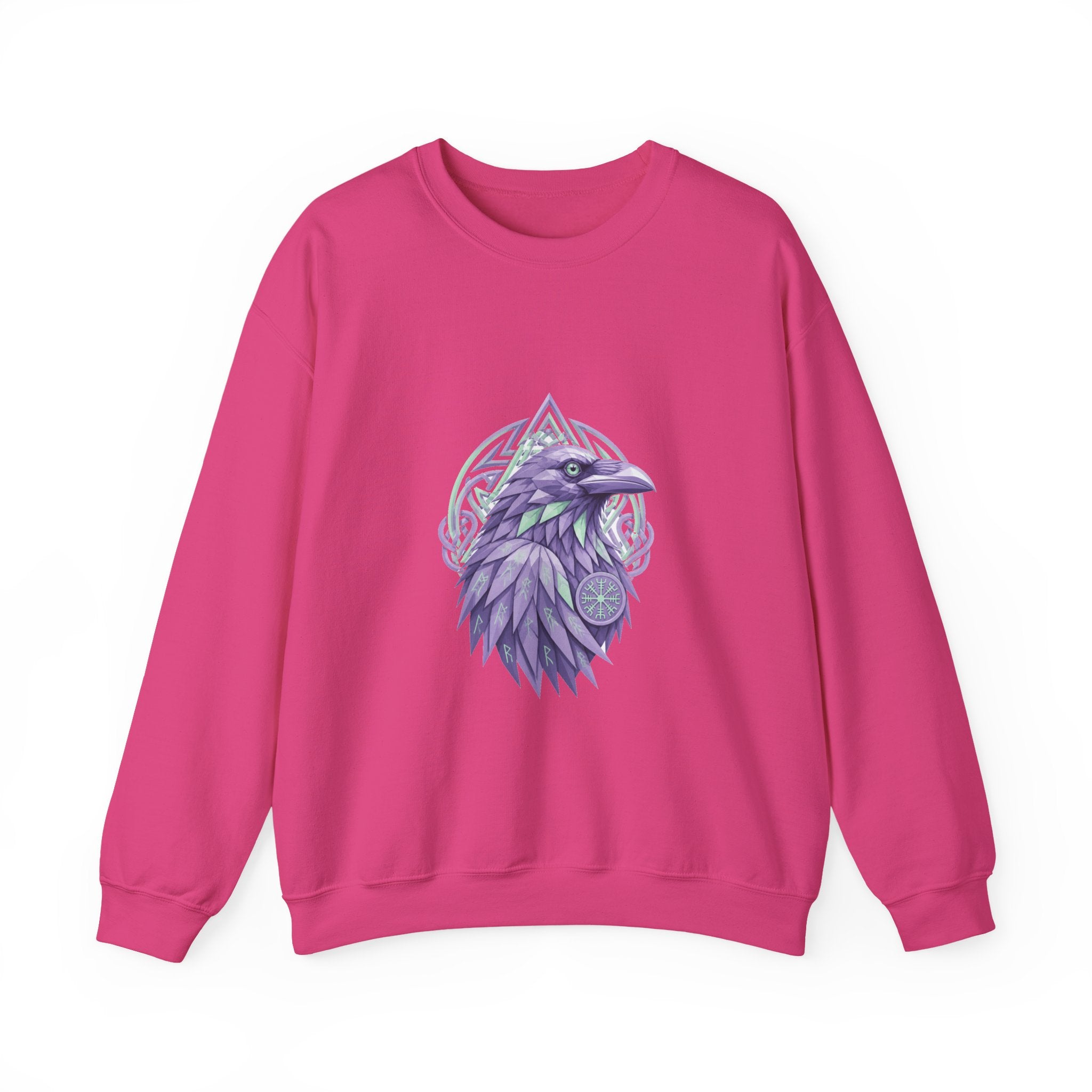 Matching Couple Sweatshirt - Huginn & Muninn Matching Couple Comfort Colors Crew Geometric Art His Hers Love Gift - Design A