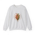 Matching Couple Sweatshirt - Robot & Heart Matching Couple Crewneck Sweatshirt Geometric Art His Hers Couple Gift - Design B