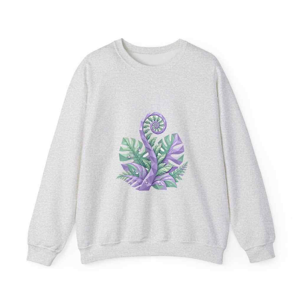 Matching Couple Sweatshirt - Desert & Rainforest Matching Couple Premium Fleece Sweatshirt Geometric Art His Hers Love Gift - Design B