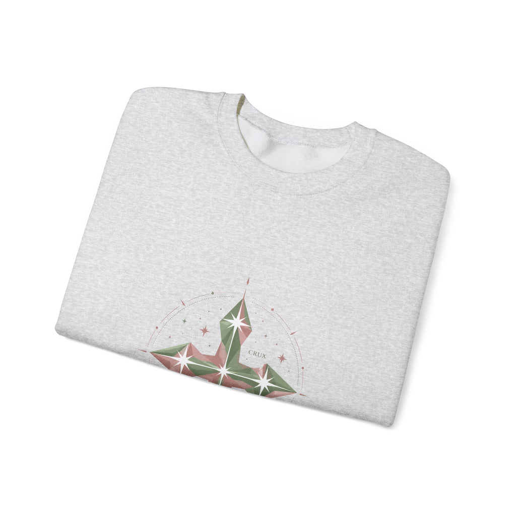 Matching Couple Sweatshirt - Aurora & Southern Cross Matching Couple Comfort Colors Crew Geometric Art His Hers Love Gift - Design B